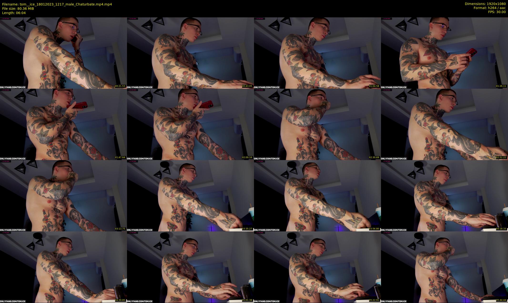tom__ice — 7 minute Chaturbate male cam show recording, 1080p, Jan 18, 2023