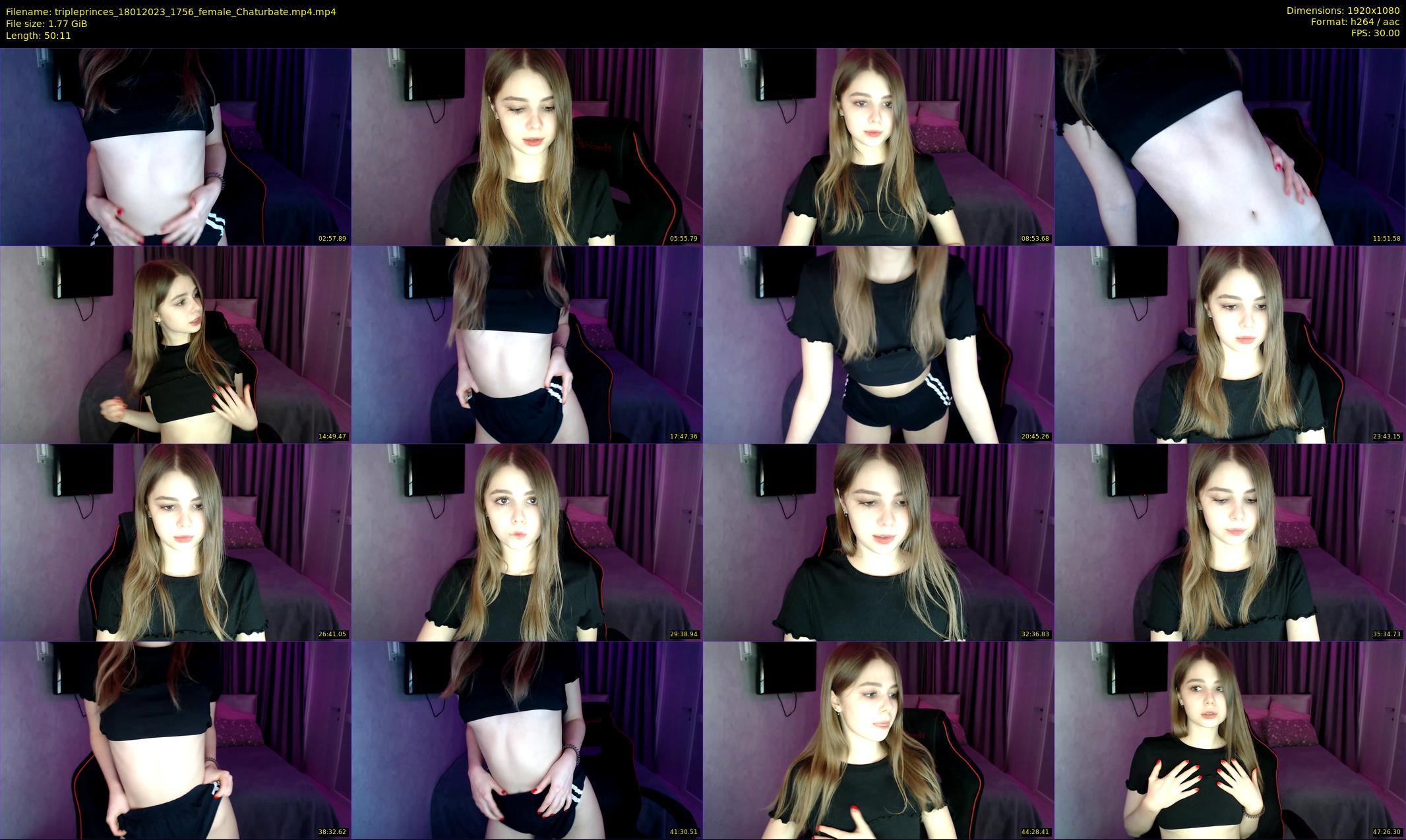 tripleprinces — 51 minute Chaturbate female cam show recording, 1080p, Jan 18, 2023