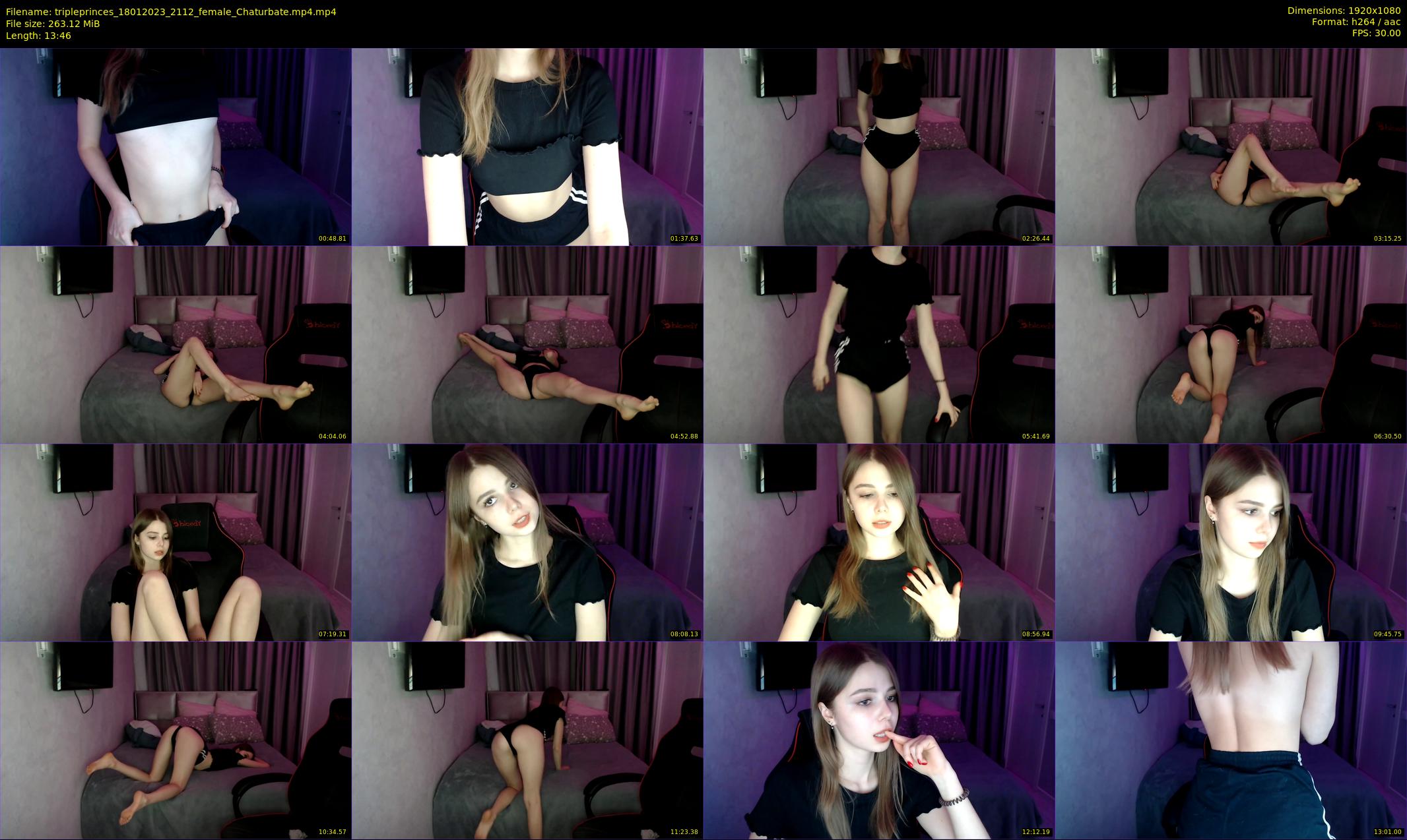tripleprinces — 14 minute Chaturbate female cam show recording, 1080p, Jan 18, 2023