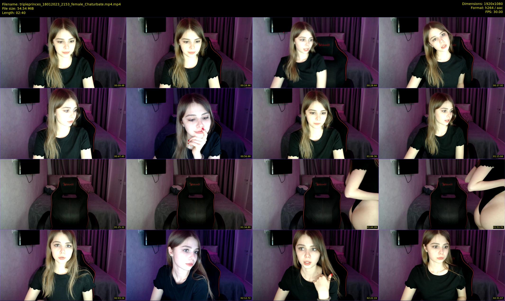 tripleprinces — 3 minute Chaturbate female cam show recording, 1080p, Jan 18, 2023