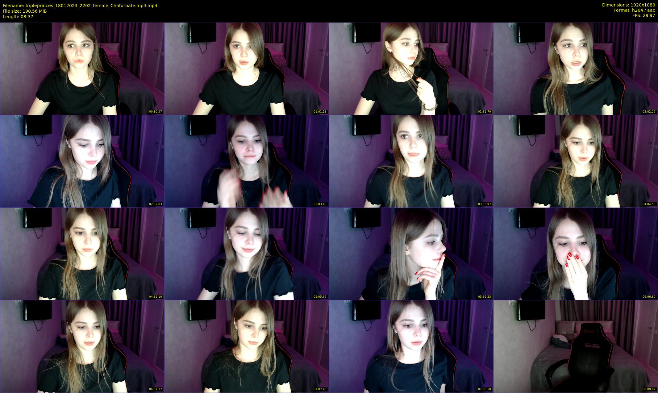 tripleprinces — 9 minute Chaturbate female cam show recording, 1080p, Jan 18, 2023
