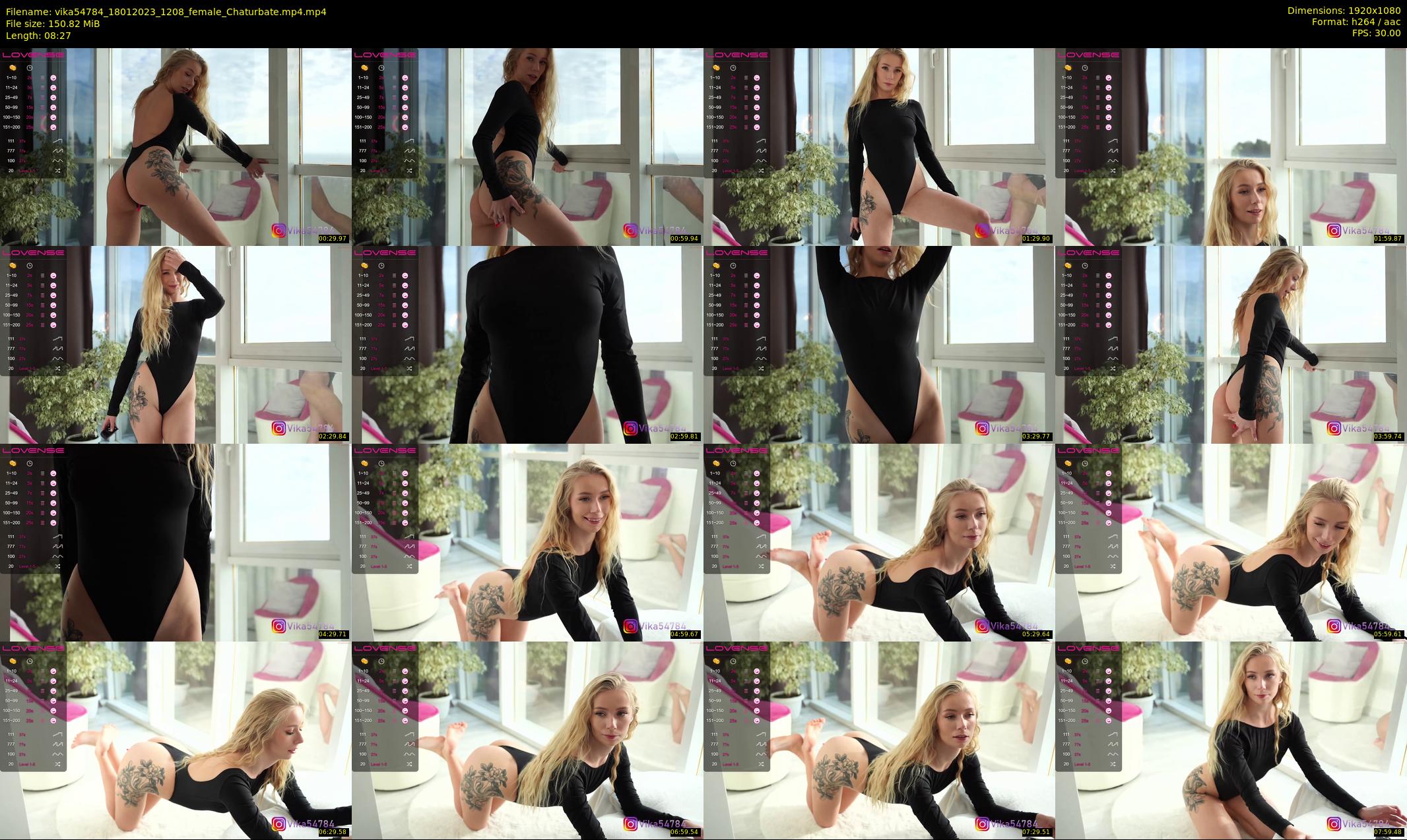 vika54784 — 9 minute Chaturbate female cam show recording, 1080p, Jan 18, 2023