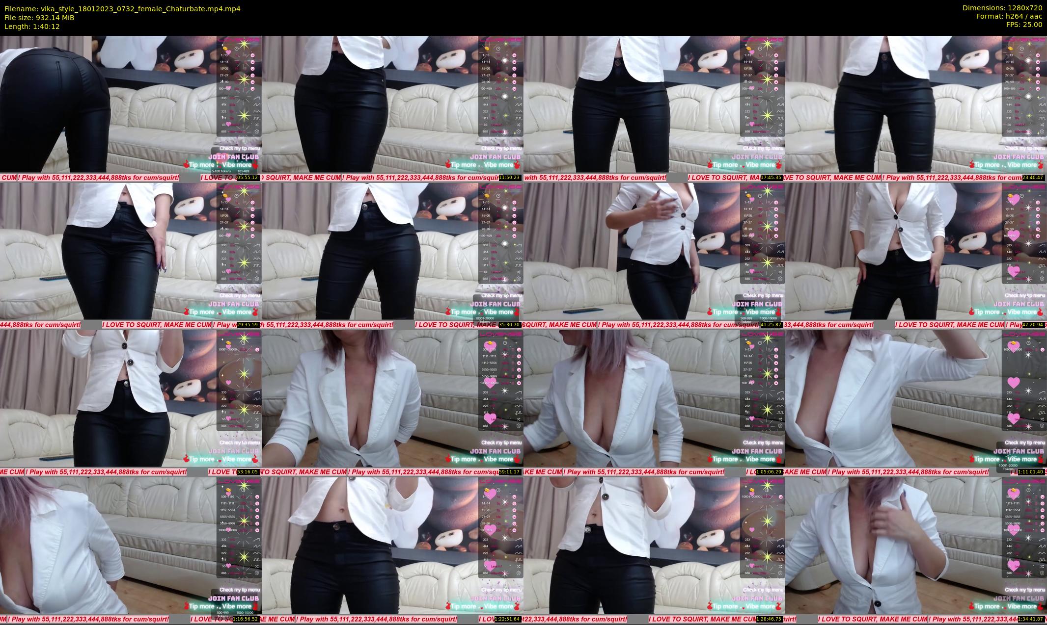 vika_style — 101 minute Chaturbate female cam show recording, 720p, Jan 18, 2023