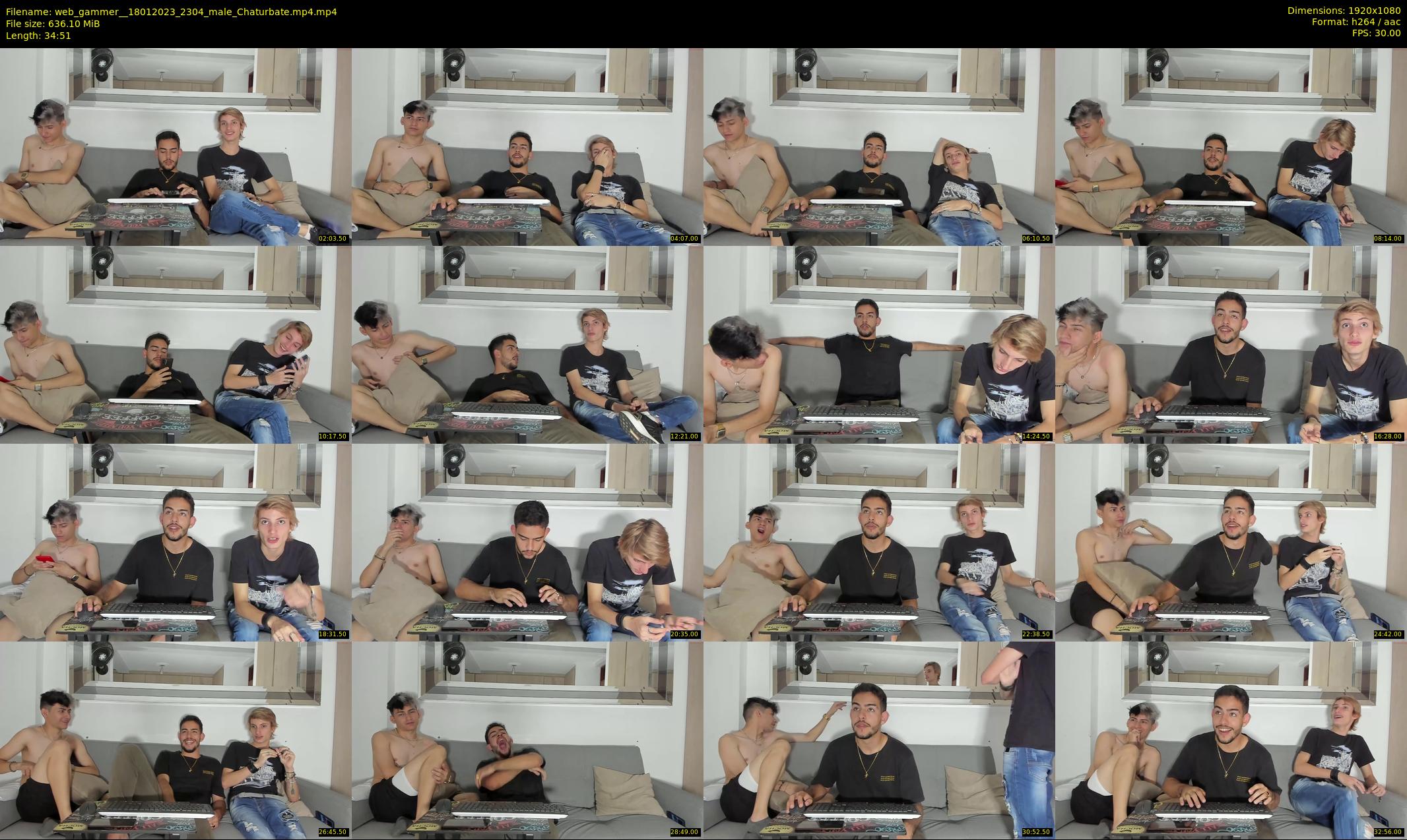 web_gammer_ — 35 minute Chaturbate male cam show recording, 1080p, Jan 18, 2023