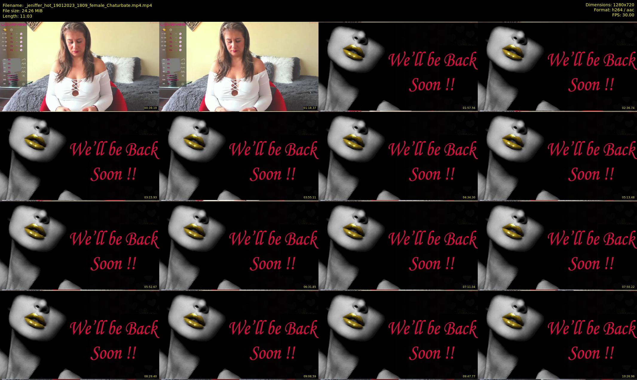 _jeniffer_hot — 12 minute Chaturbate female cam show recording, 720p, Jan 19, 2023