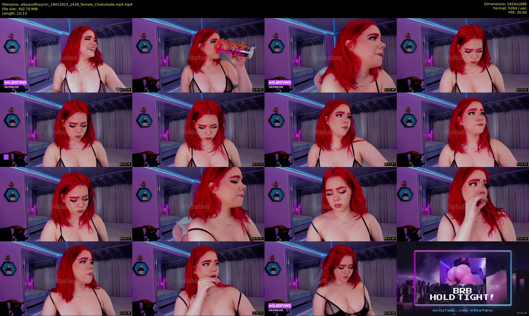 albaandthayron — 16 minute Chaturbate couple cam show recording, 1080p, Jan 19, 2023