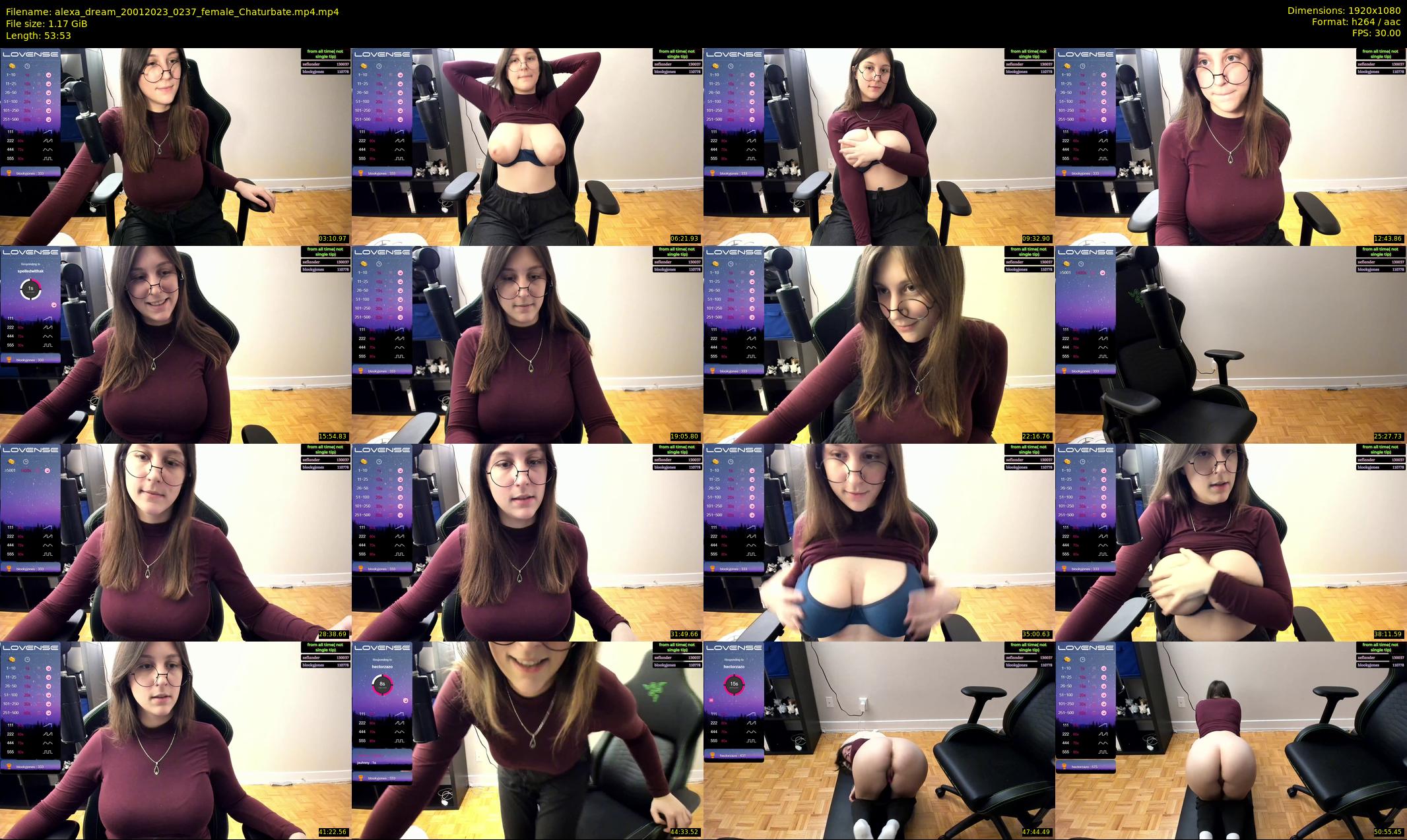 alexa_dream — 54 minute Chaturbate female cam show recording, 1080p, Jan 20, 2023