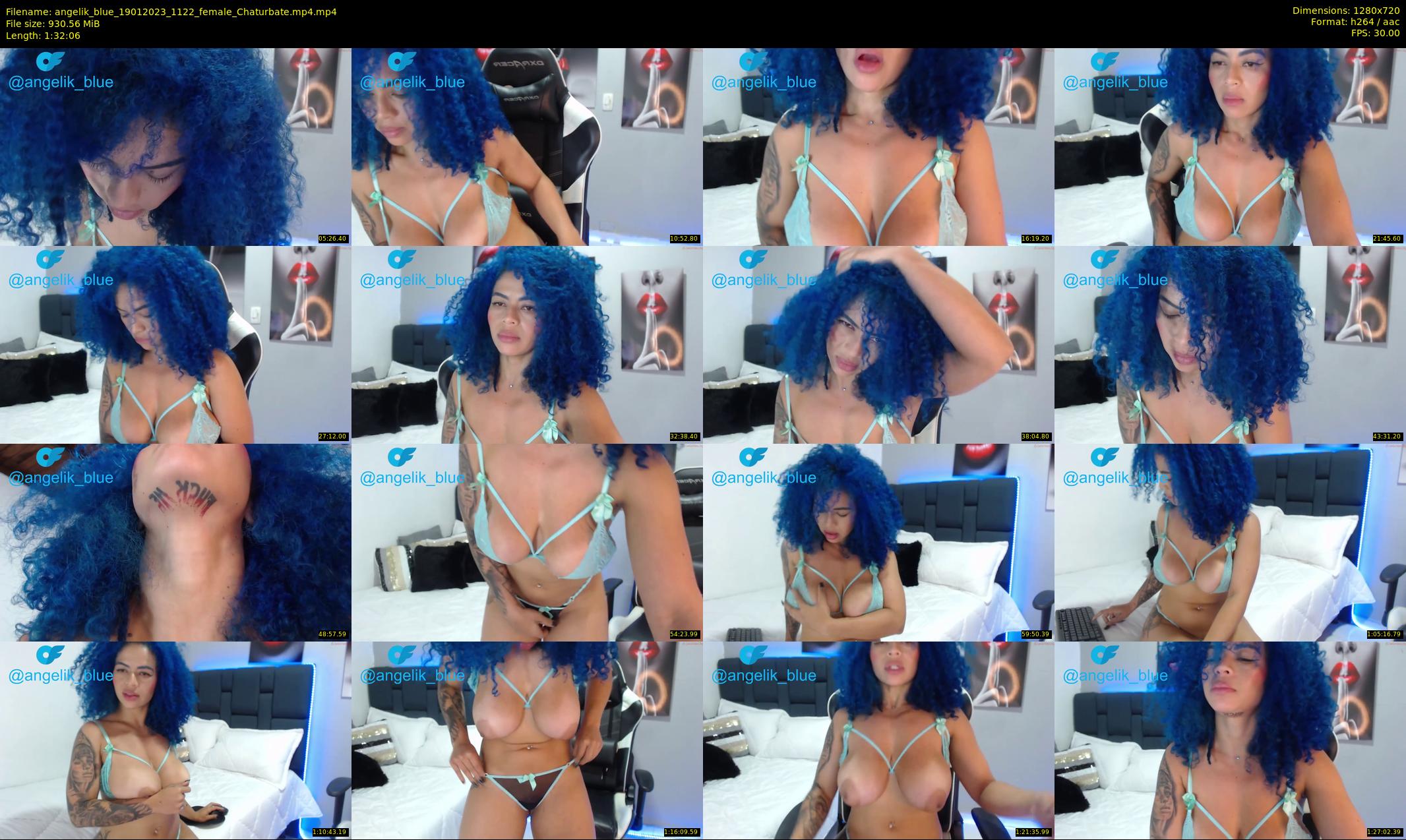 angelik_blue — 93 minute Chaturbate female cam show recording, 720p, Jan 19, 2023