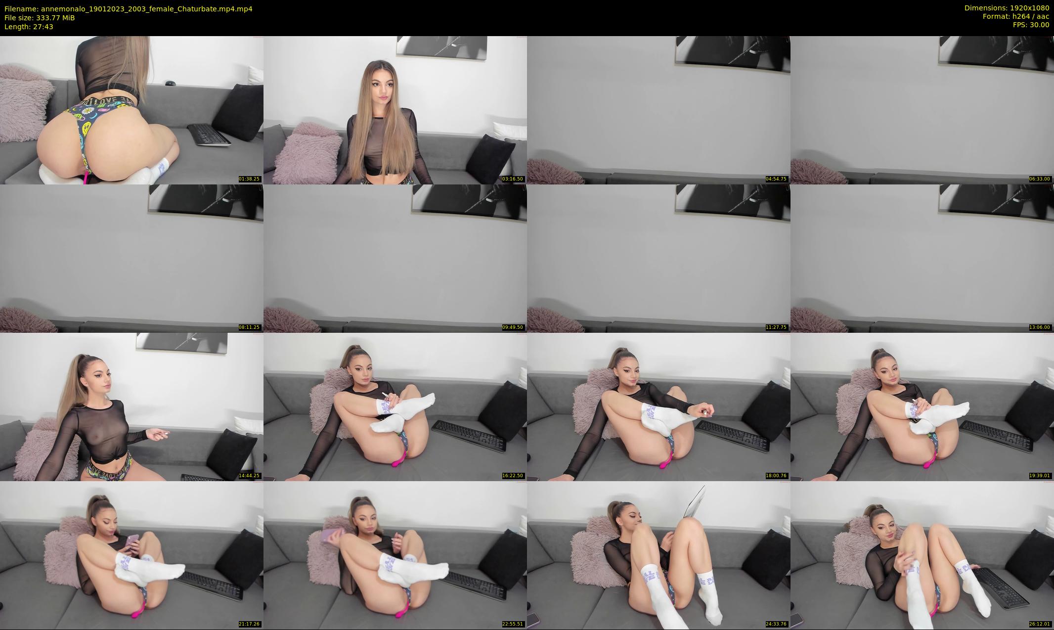 annemonalo — 28 minute Chaturbate female cam show recording, 1080p, Jan 19, 2023