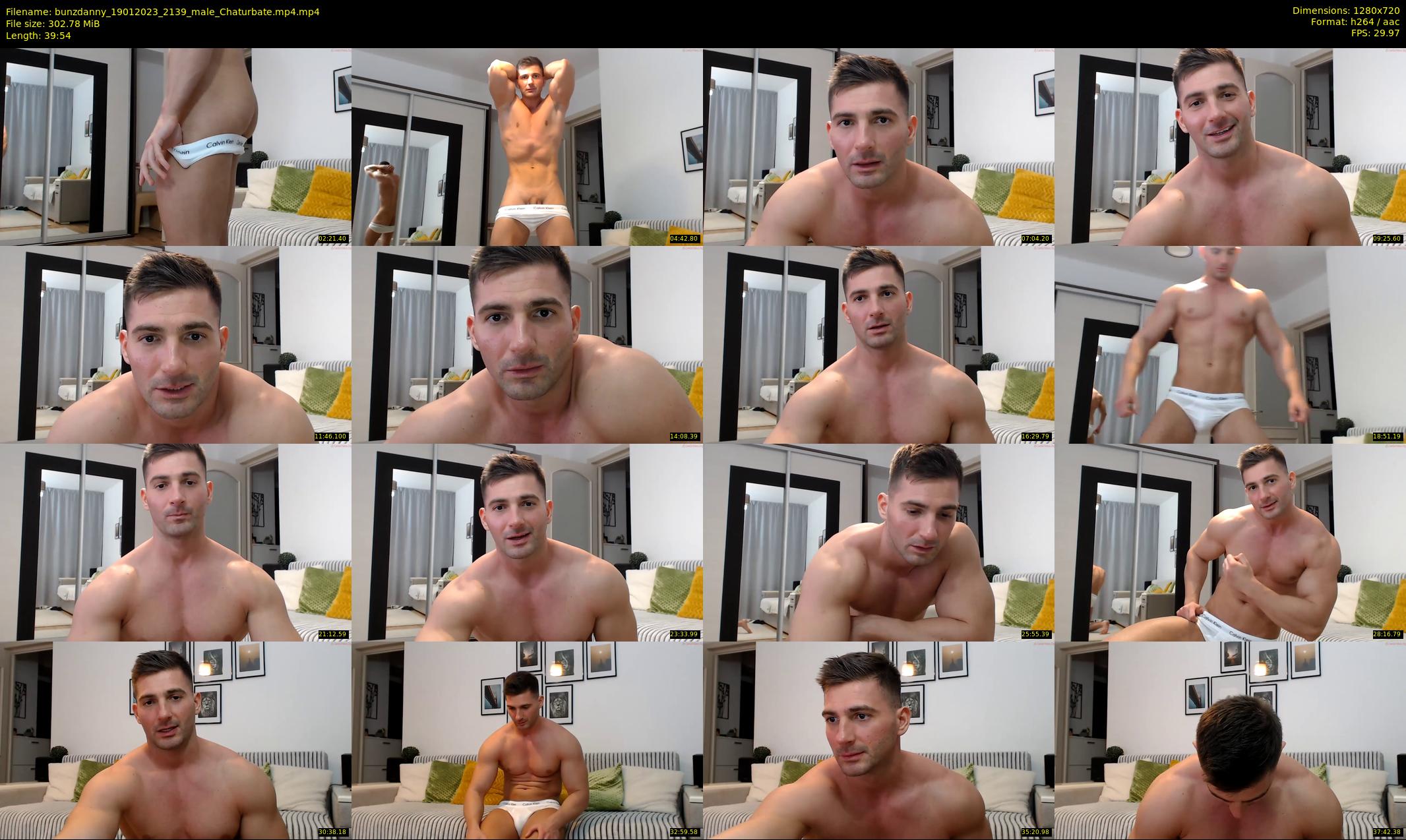 bunzdanny — 40 minute Chaturbate male cam show recording, 720p, Jan 19, 2023