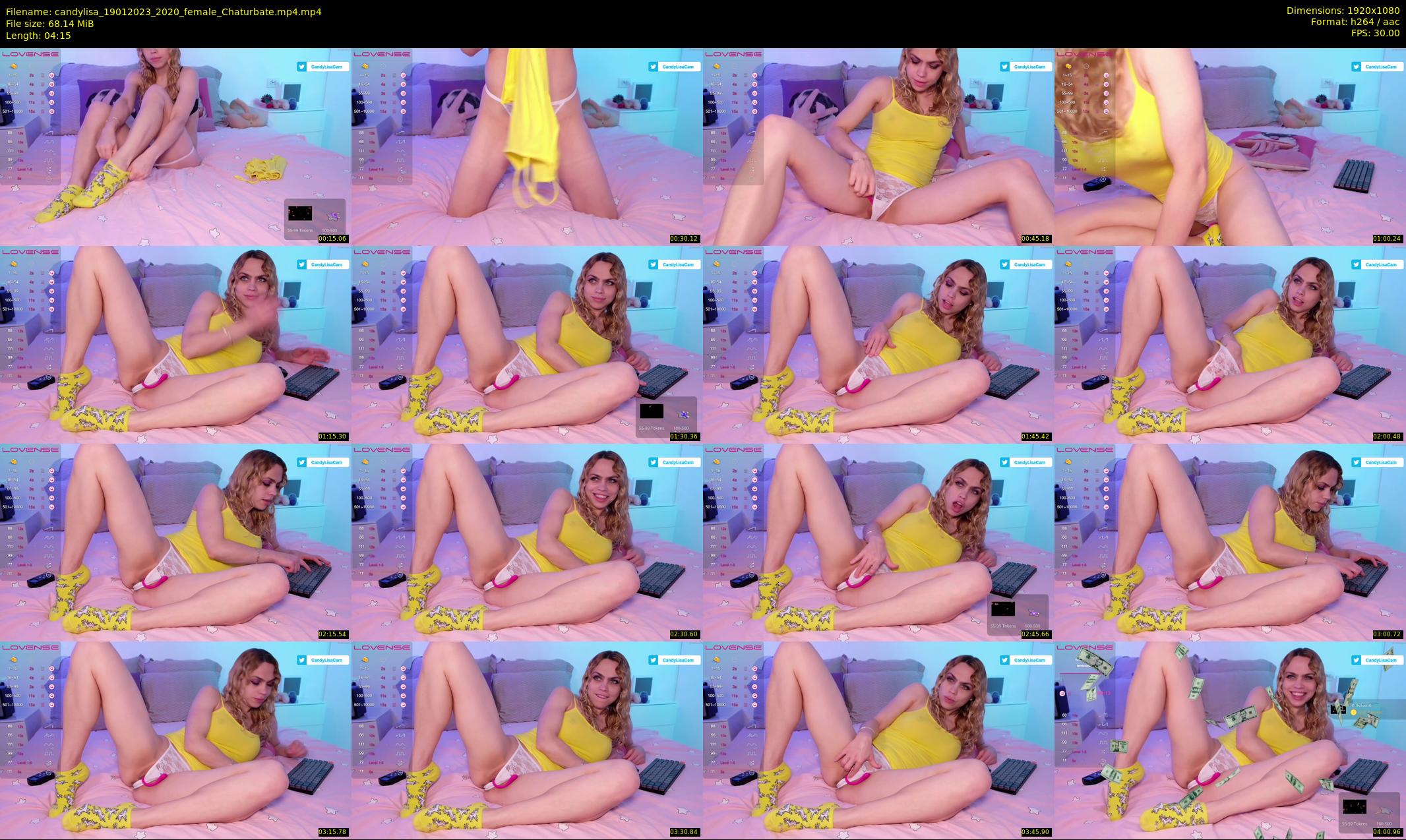 candylisa — 5 minute Chaturbate female cam show recording, 1080p, Jan 19, 2023