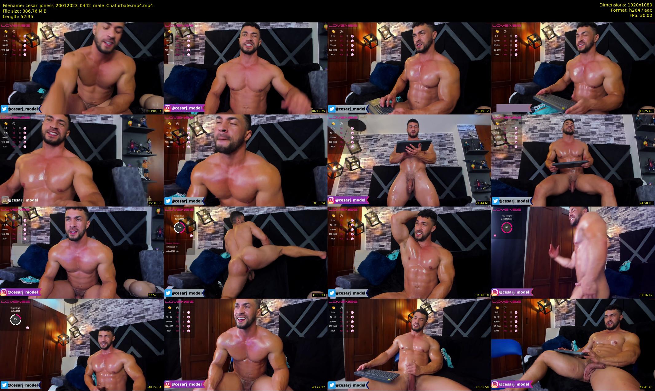 cesar_joness — 53 minute Chaturbate male cam show recording, 1080p, Jan 20, 2023