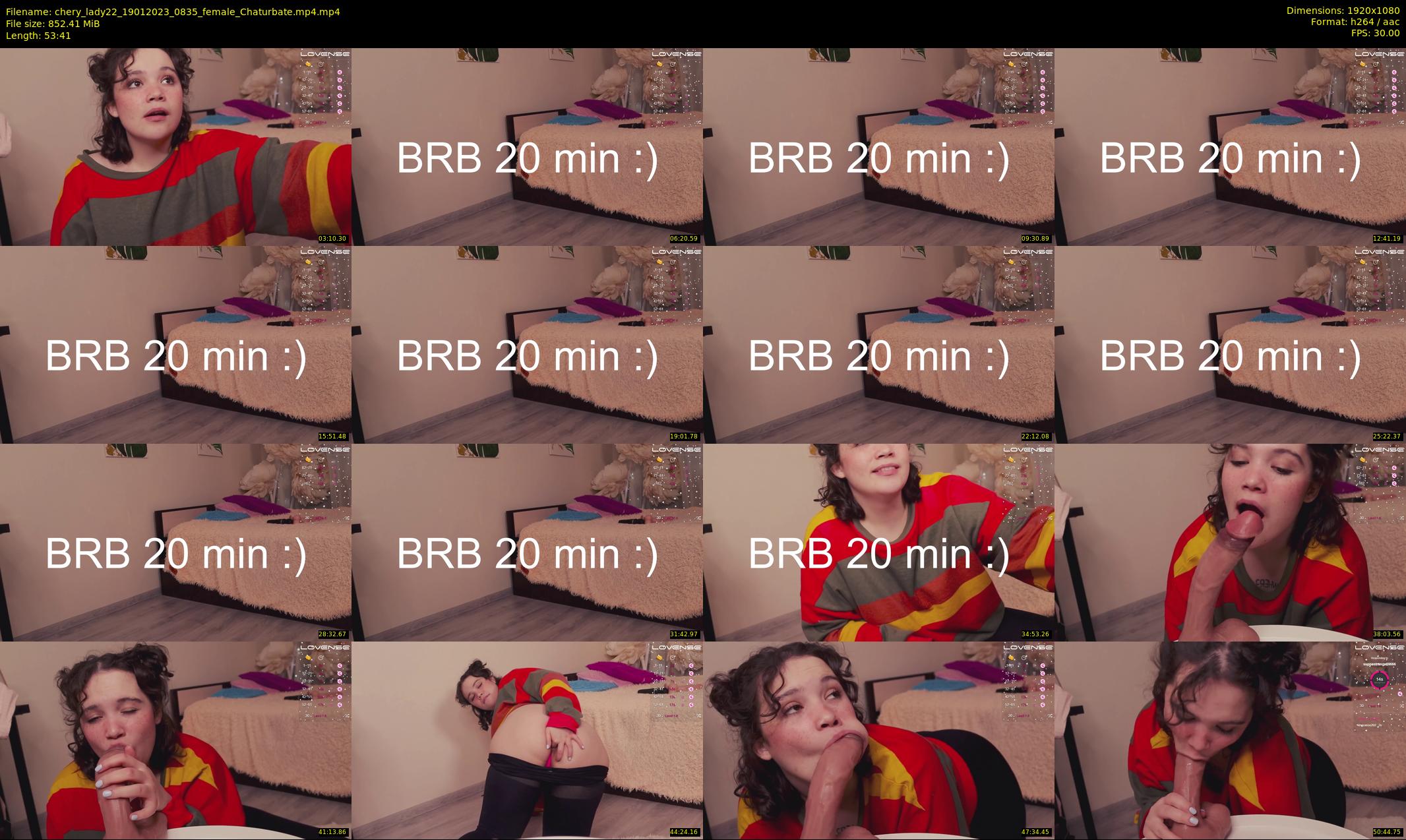 chery_lady22 — 54 minute Chaturbate female cam show recording, 1080p, Jan 19, 2023