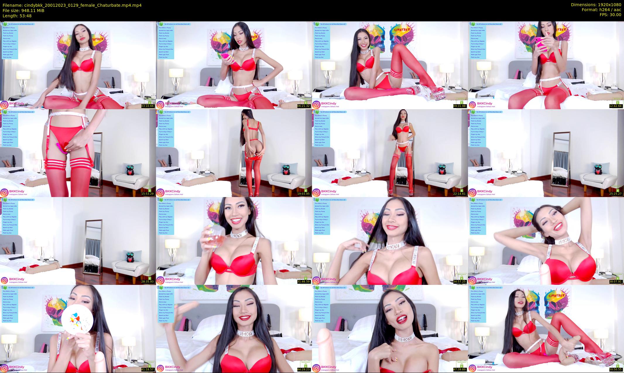 cindybkk — 54 minute Chaturbate female cam show recording, 1080p, Jan 20, 2023