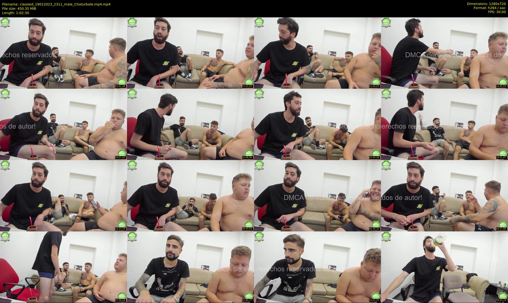 classied — 63 minute Chaturbate male cam show recording, 720p, Jan 19, 2023