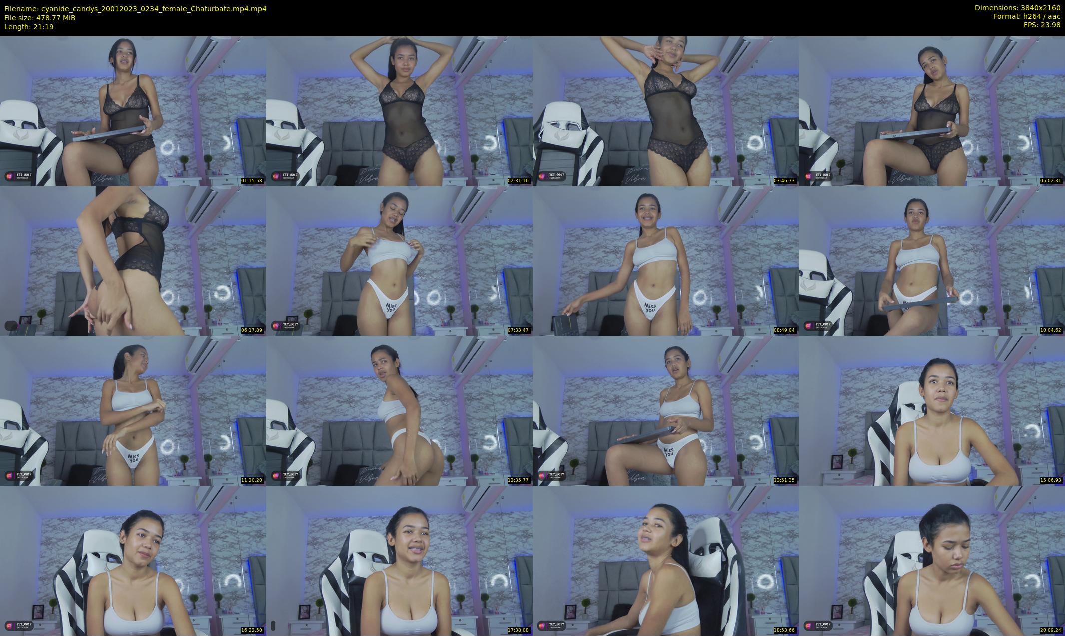 cyanide_candys — 22 minute Chaturbate female cam show recording, 4K, Jan 20, 2023