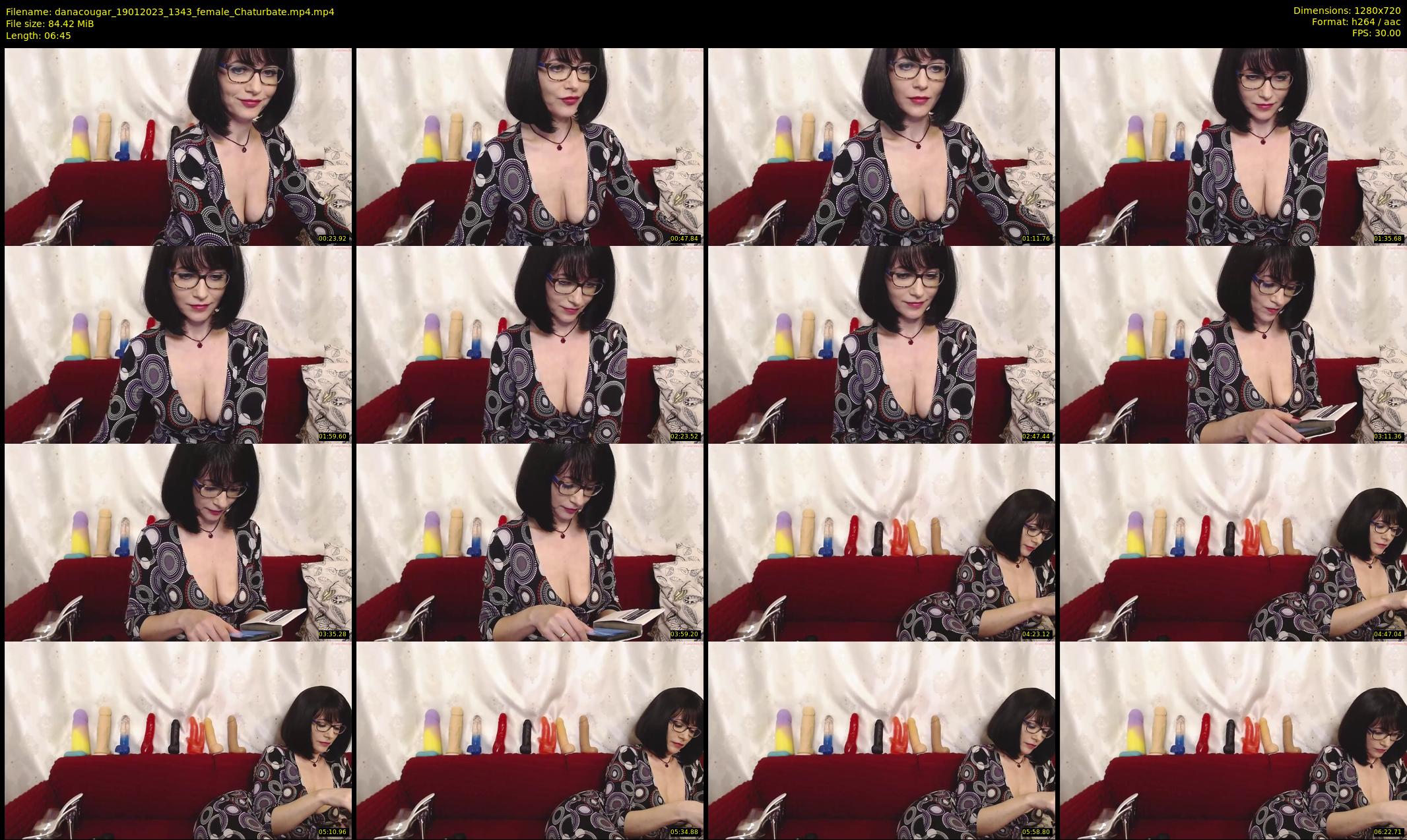 danacougar — 7 minute Chaturbate female cam show recording, 720p, Jan 19, 2023