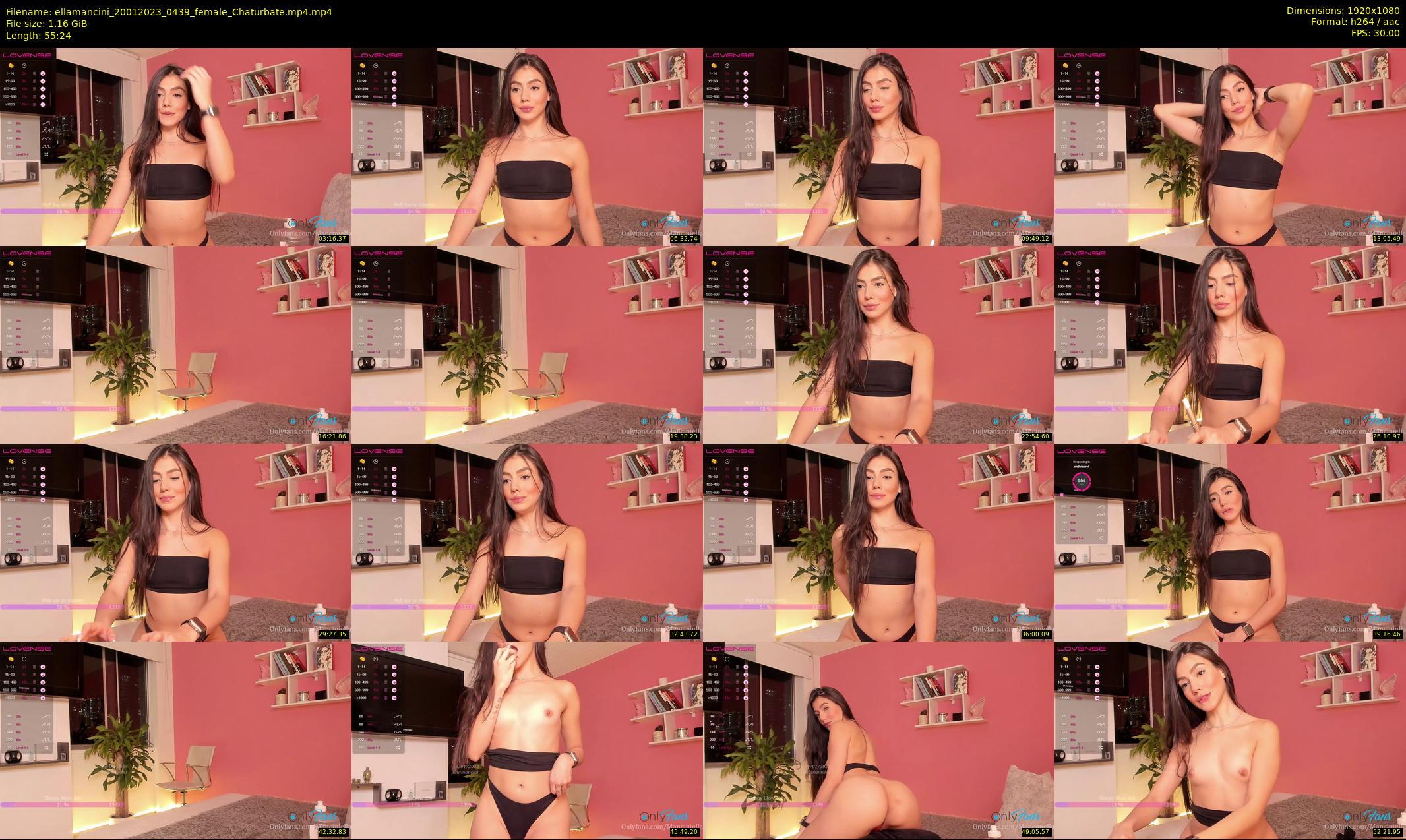ellamancini — 56 minute Chaturbate female cam show recording, 1080p, Jan 20, 2023