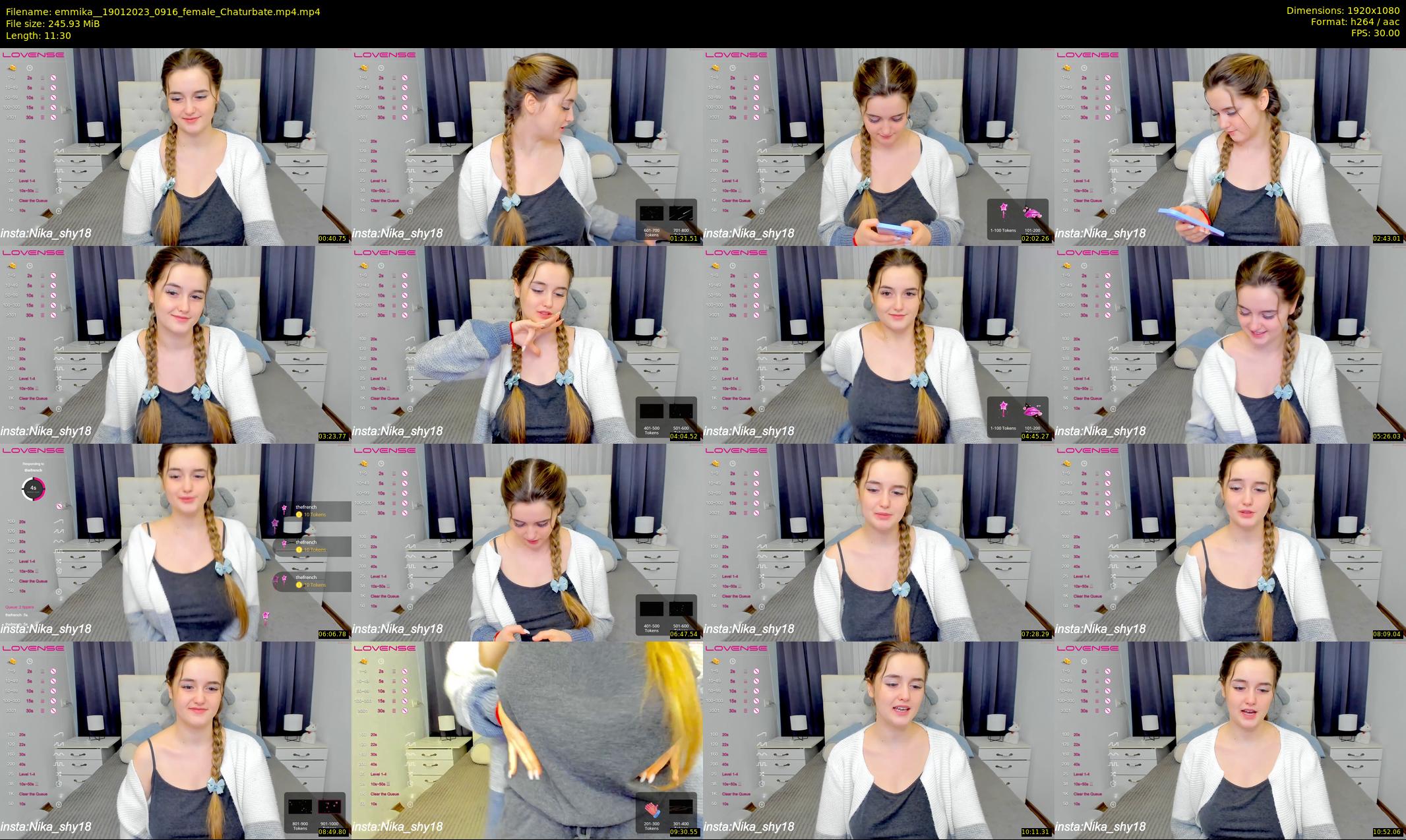 emmika_ — 12 minute Chaturbate female cam show recording, 1080p, Jan 19, 2023