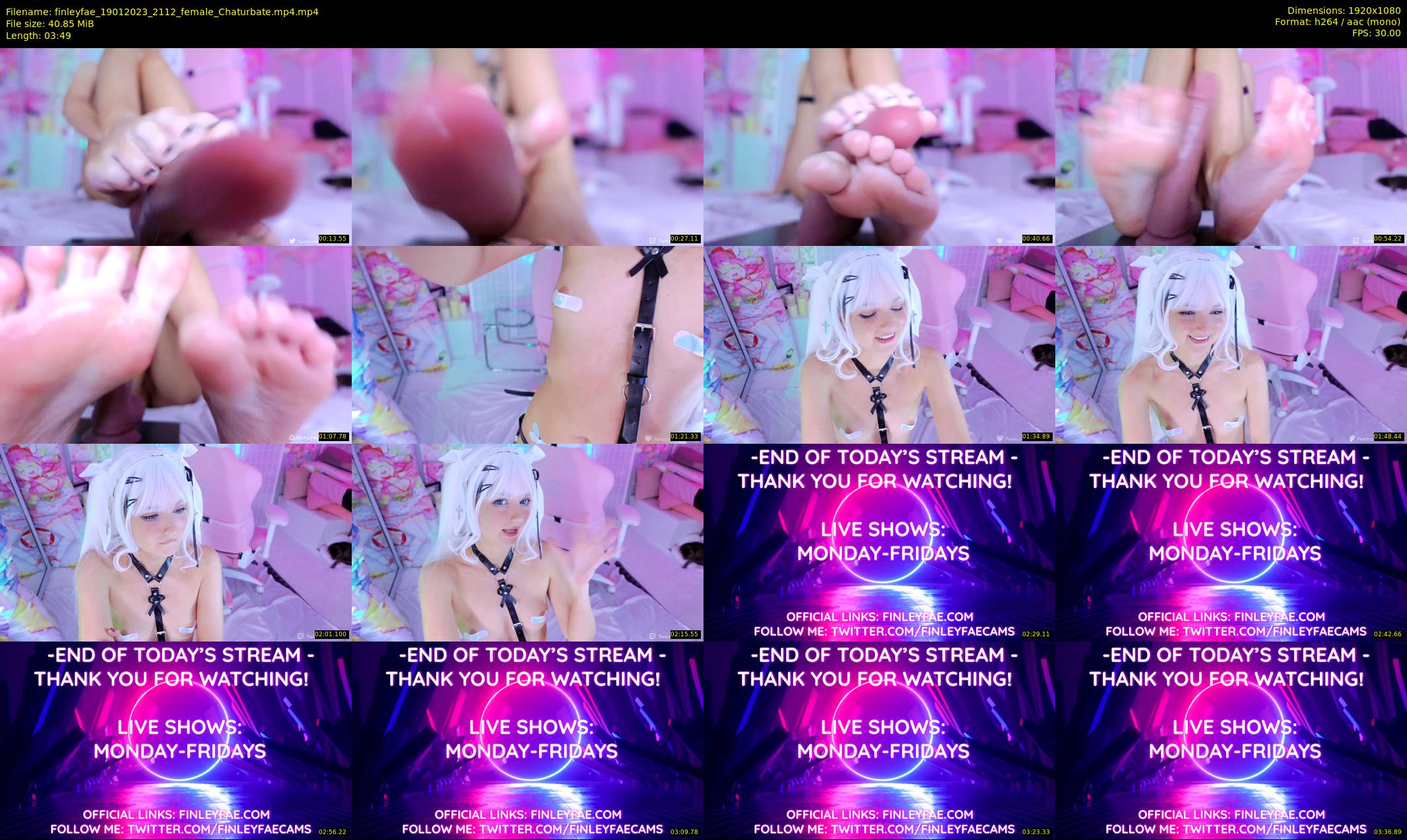 finleyfae — 4 minute Chaturbate female cam show recording, 1080p, Jan 19, 2023