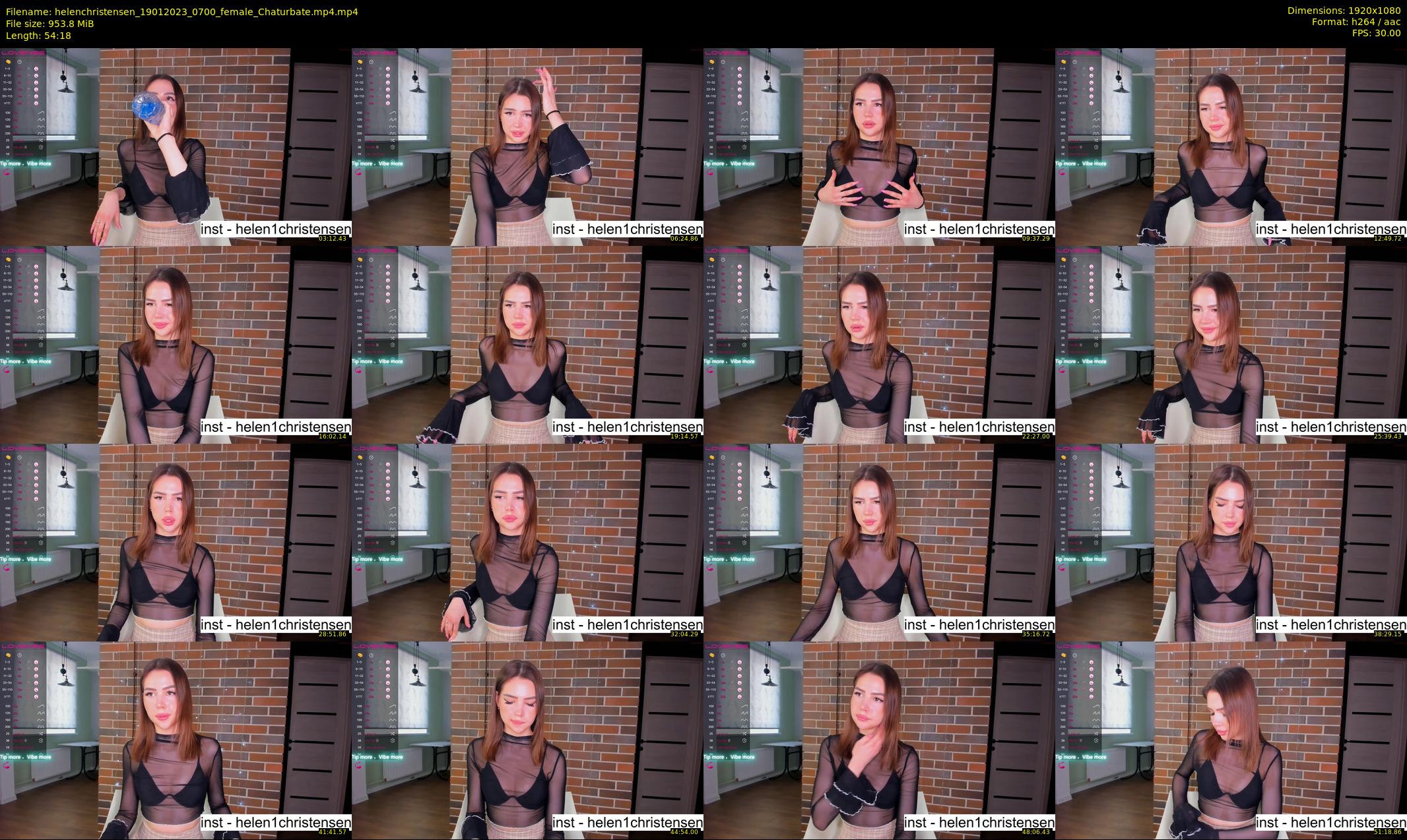helenchristensen — 55 minute Chaturbate female cam show recording, 1080p, Jan 19, 2023