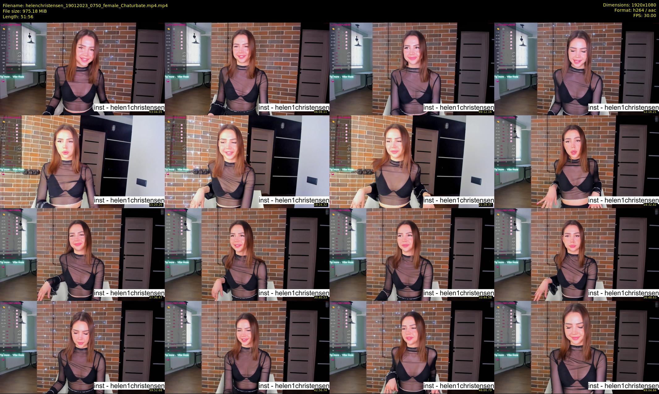 helenchristensen — 52 minute Chaturbate female cam show recording, 1080p, Jan 19, 2023