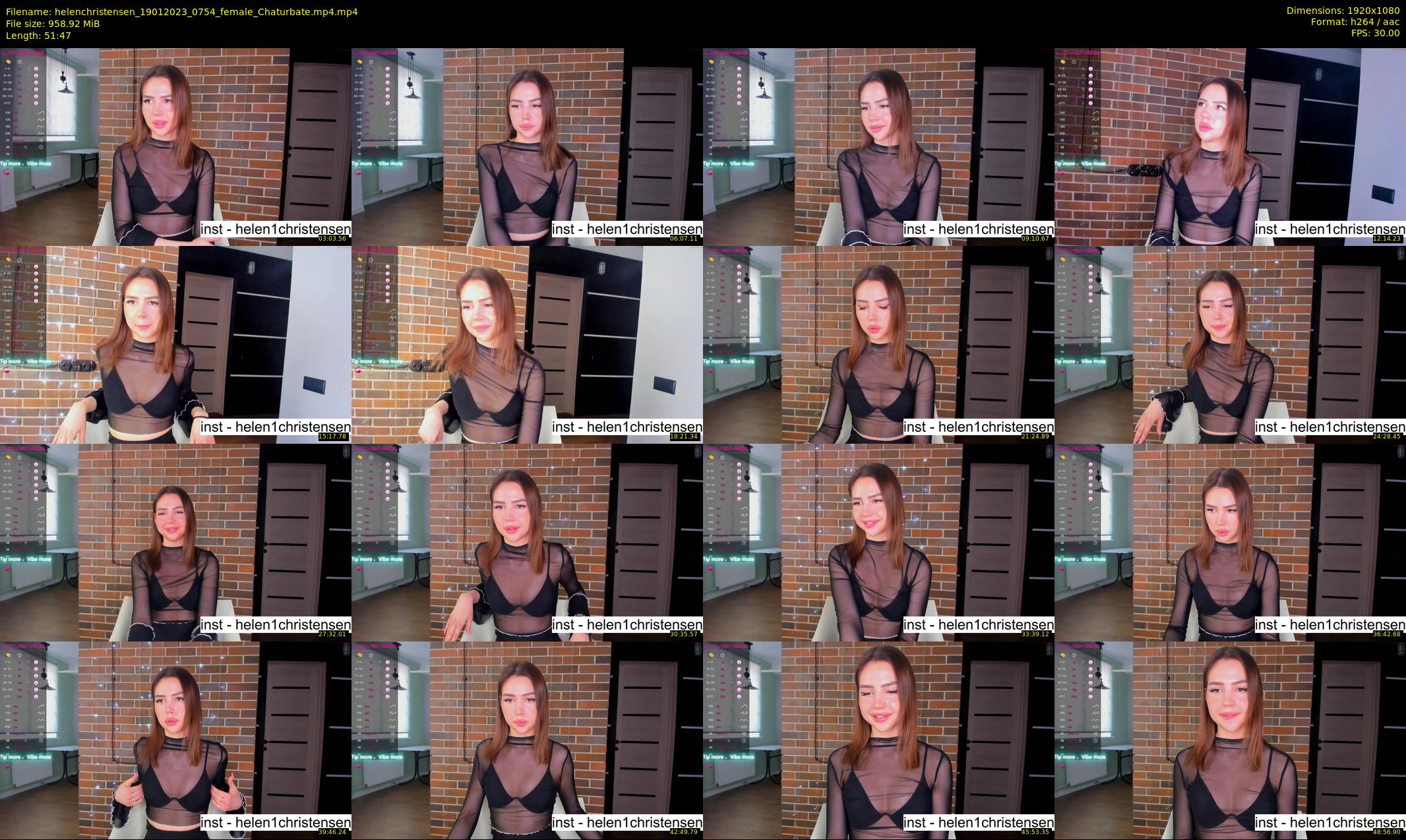 helenchristensen — 52 minute Chaturbate female cam show recording, 1080p, Jan 19, 2023