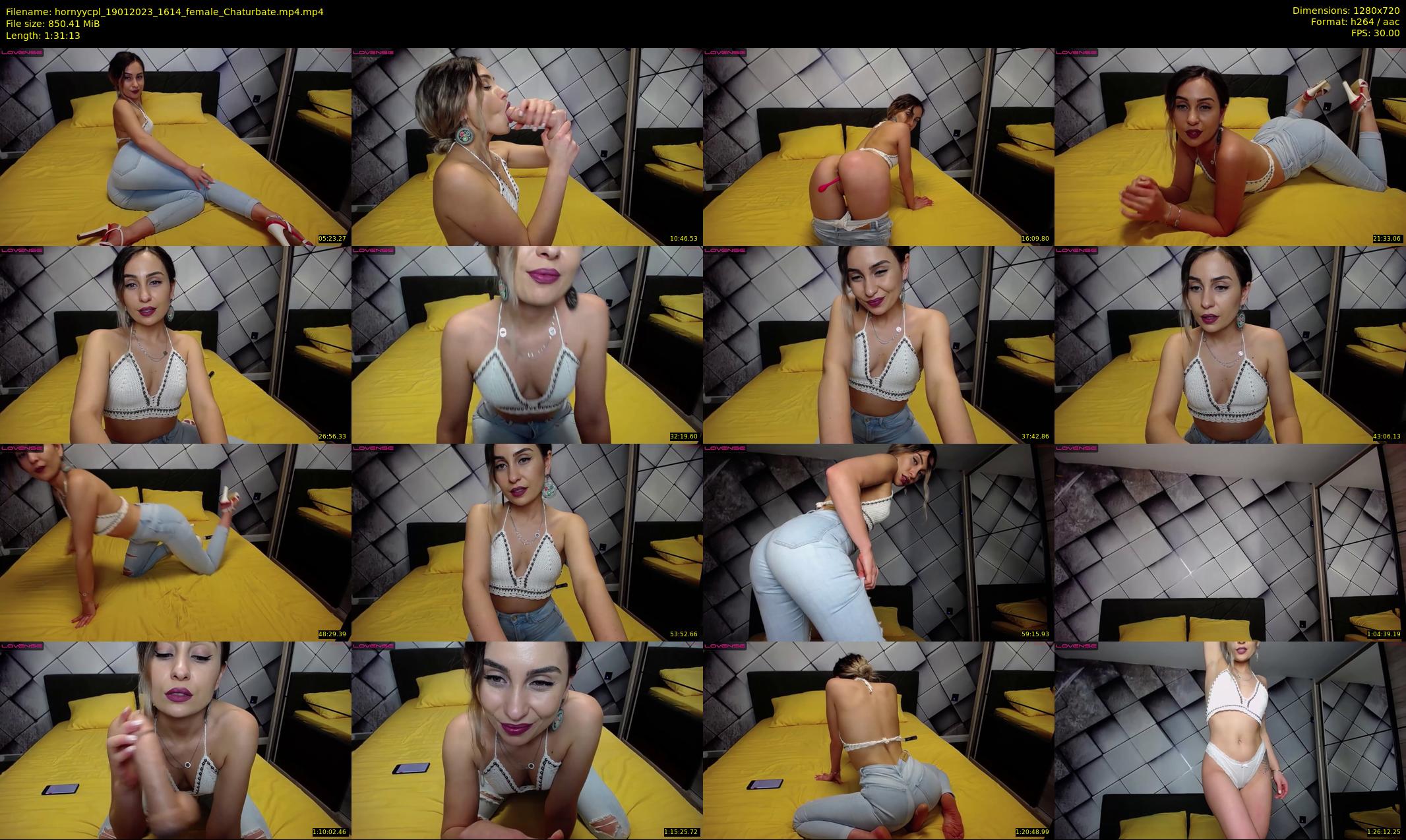 hornyycpl — 92 minute Chaturbate couple cam show recording, 720p, Jan 19, 2023
