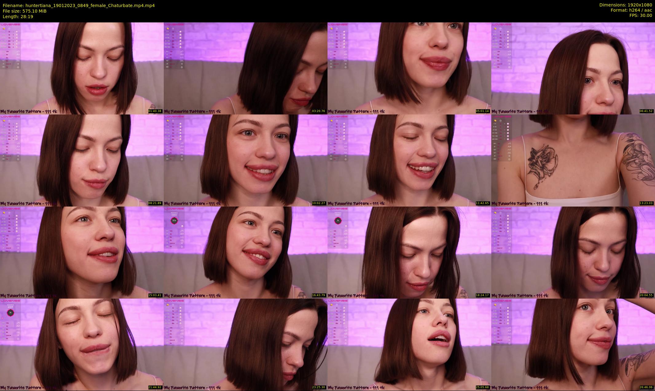 huntertiana — 29 minute Chaturbate female cam show recording, 1080p, Jan 19, 2023