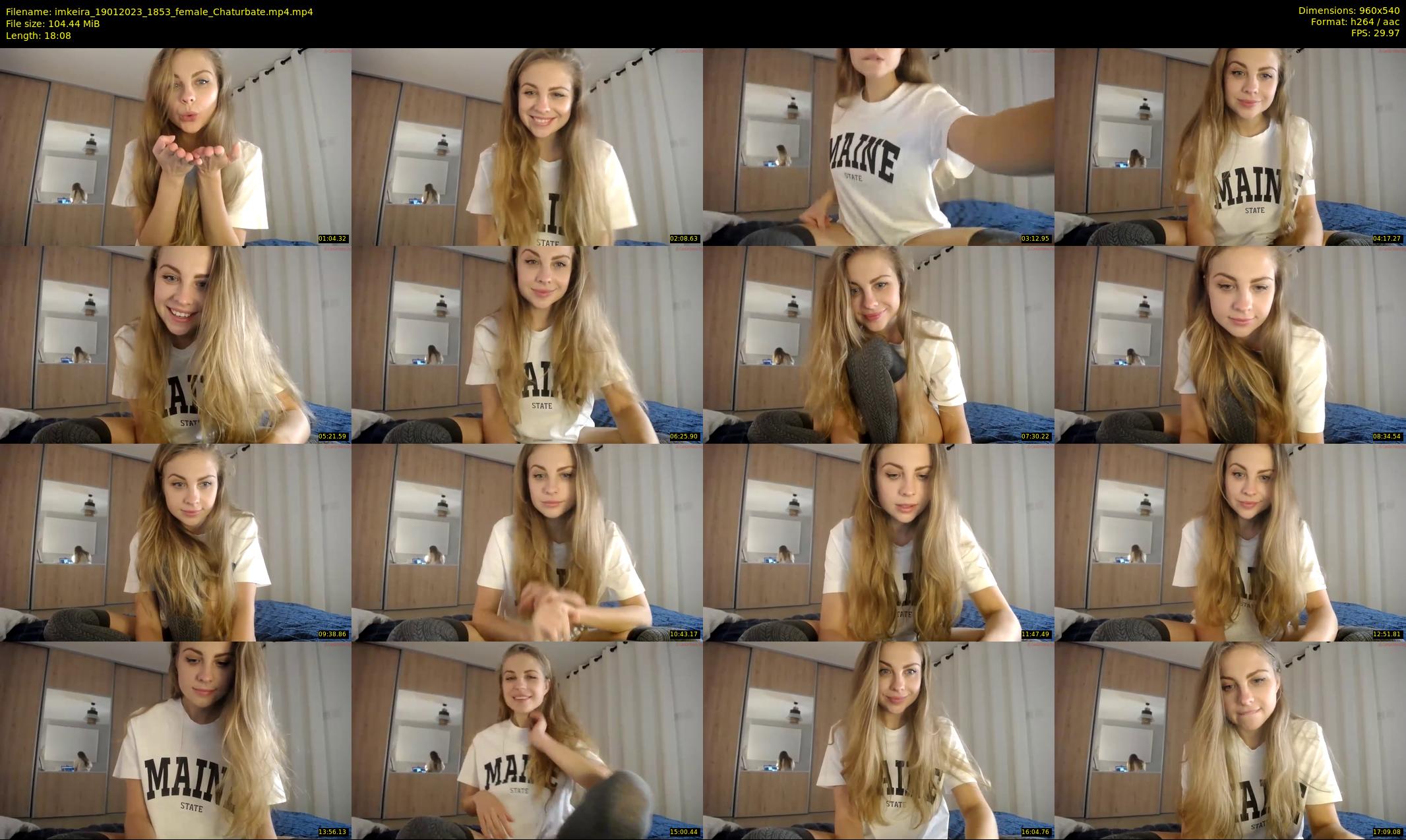 imkeira — 19 minute Chaturbate female cam show recording, 480p, Jan 19, 2023