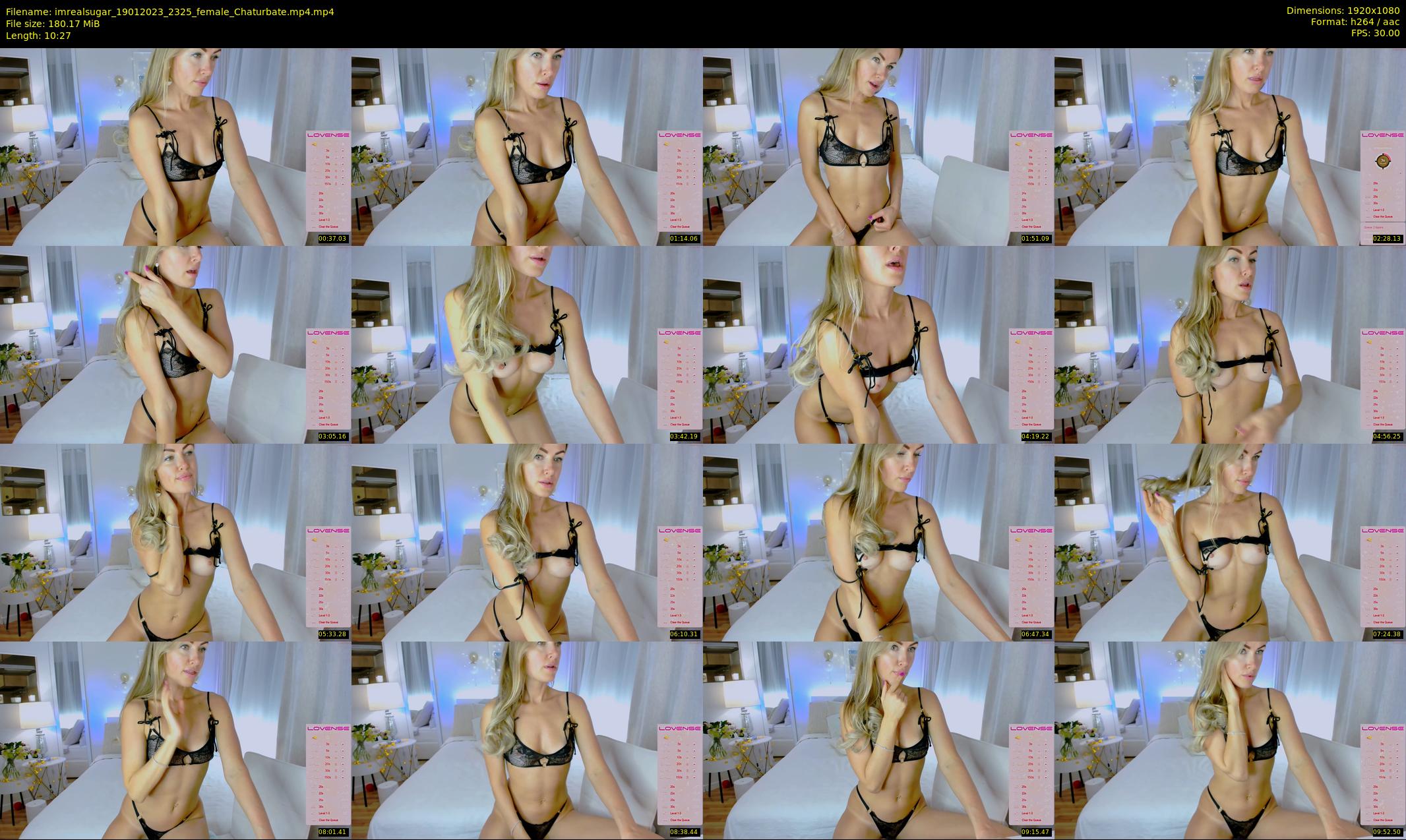 imrealsugar — 11 minute Chaturbate female cam show recording, 1080p, Jan 19, 2023