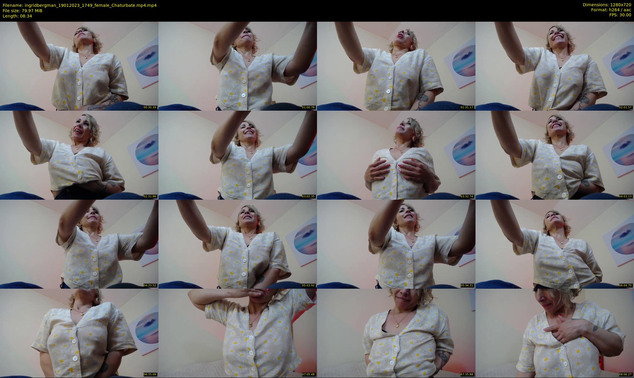 ingridbergman — 9 minute Chaturbate female cam show recording, 720p, Jan 19, 2023