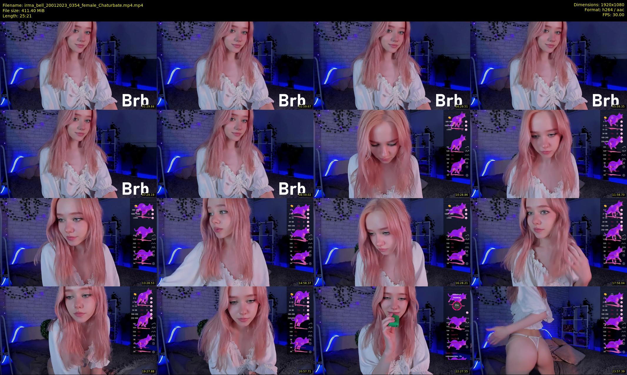 irma_bell — 26 minute Chaturbate female cam show recording, 1080p, Jan 20, 2023