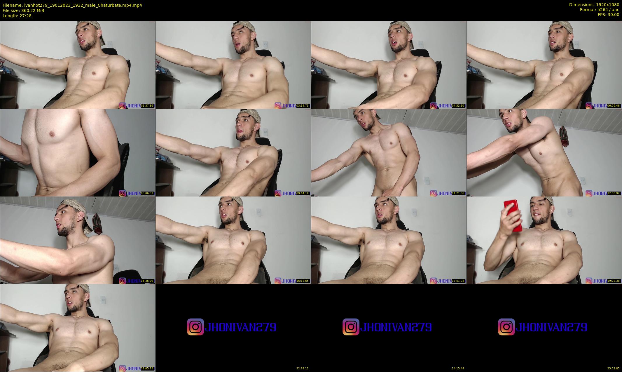 ivanhot279 — 28 minute Chaturbate male cam show recording, 1080p, Jan 19, 2023