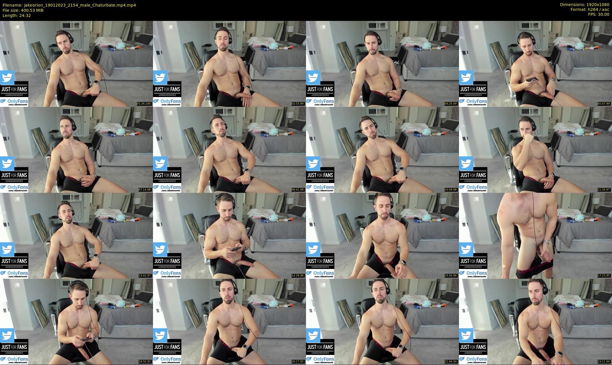 jakeorion — 25 minute Chaturbate male cam show recording, 1080p, Jan 19, 2023