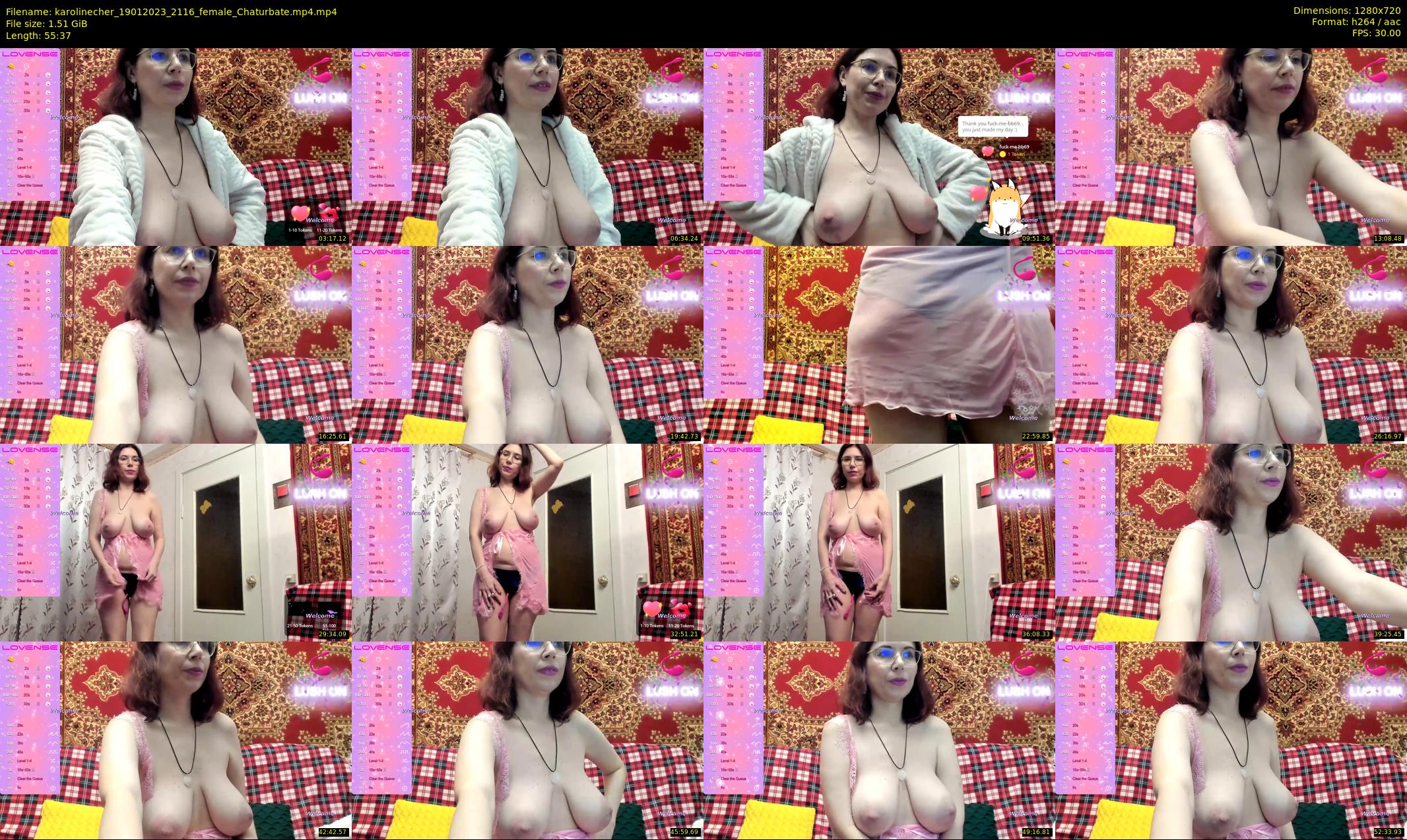 karolinecher — 56 minute Chaturbate female cam show recording, 720p, Jan 19, 2023