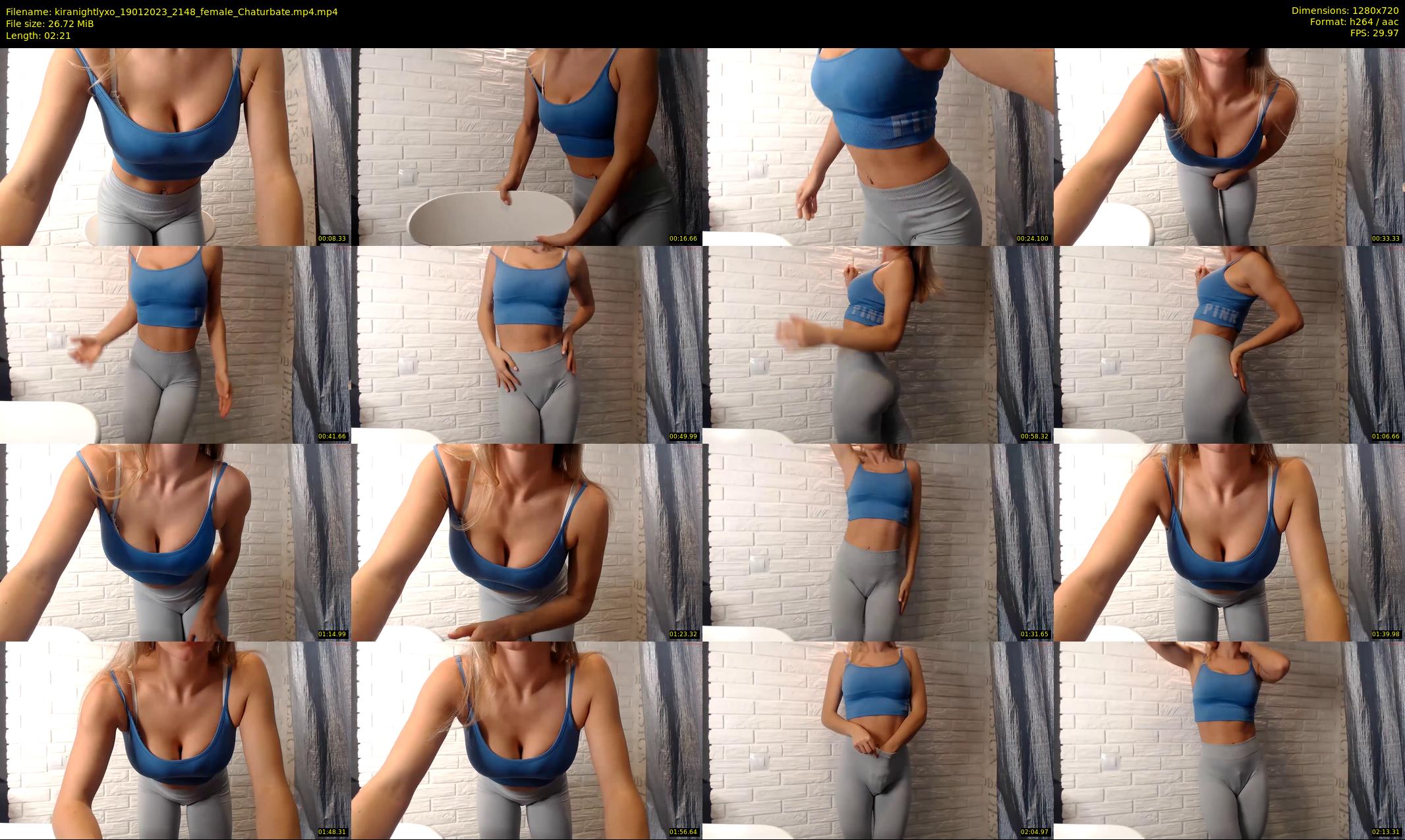 kiranightlyxo — 3 minute Chaturbate female cam show recording, 720p, Jan 19, 2023