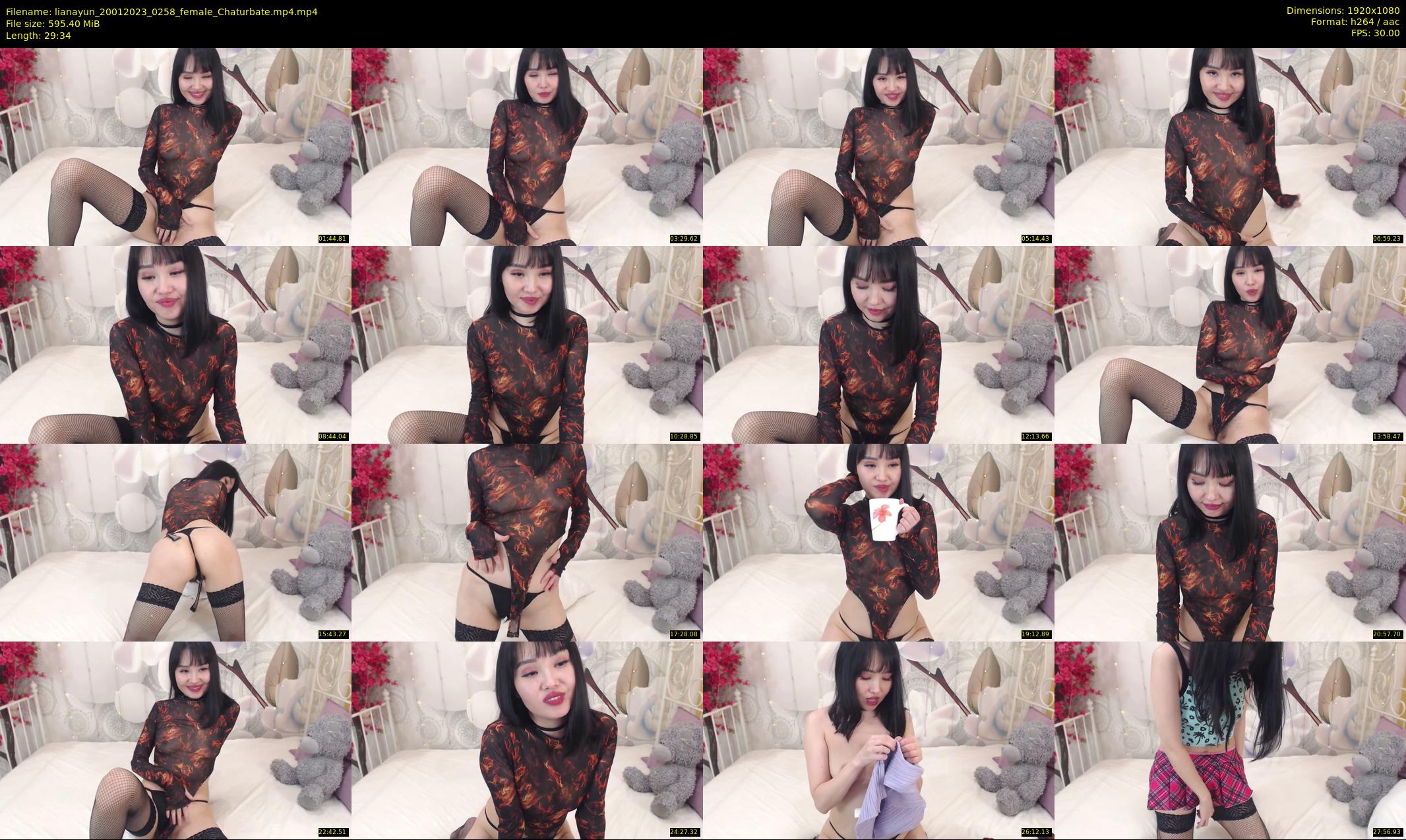 lianayun — 30 minute Chaturbate female cam show recording, 1080p, Jan 20, 2023