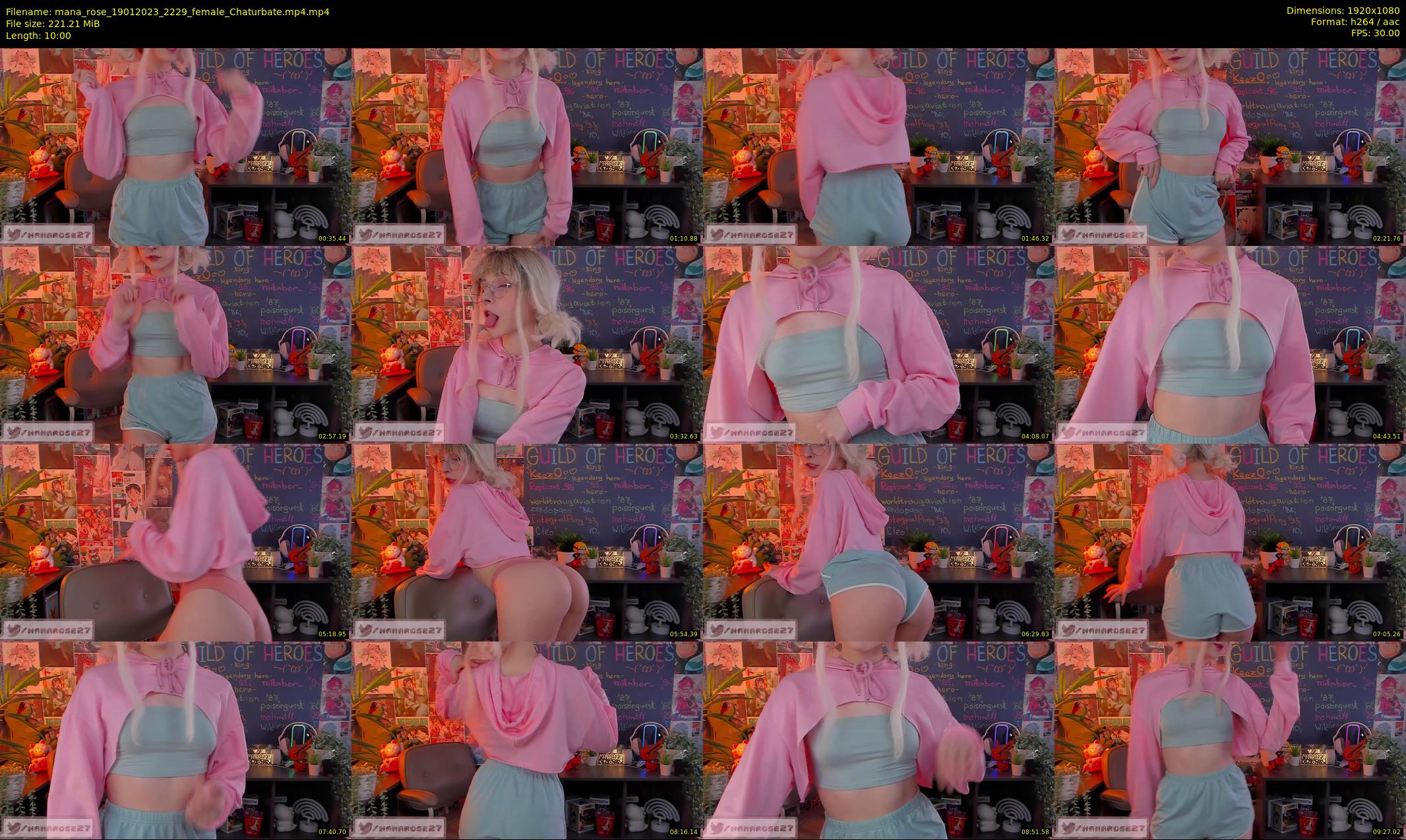 mana_rose — 10 minute Chaturbate female cam show recording, 1080p, Jan 19, 2023