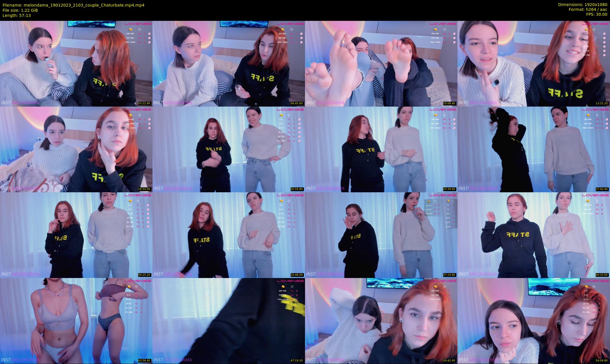 melondama — 58 minute Chaturbate female cam show recording, 1080p, Jan 19, 2023