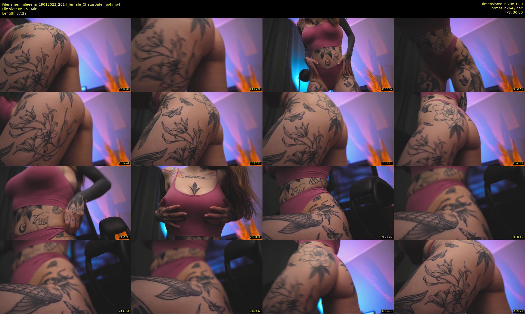 mileeena — 38 minute Chaturbate female cam show recording, 1080p, Jan 19, 2023