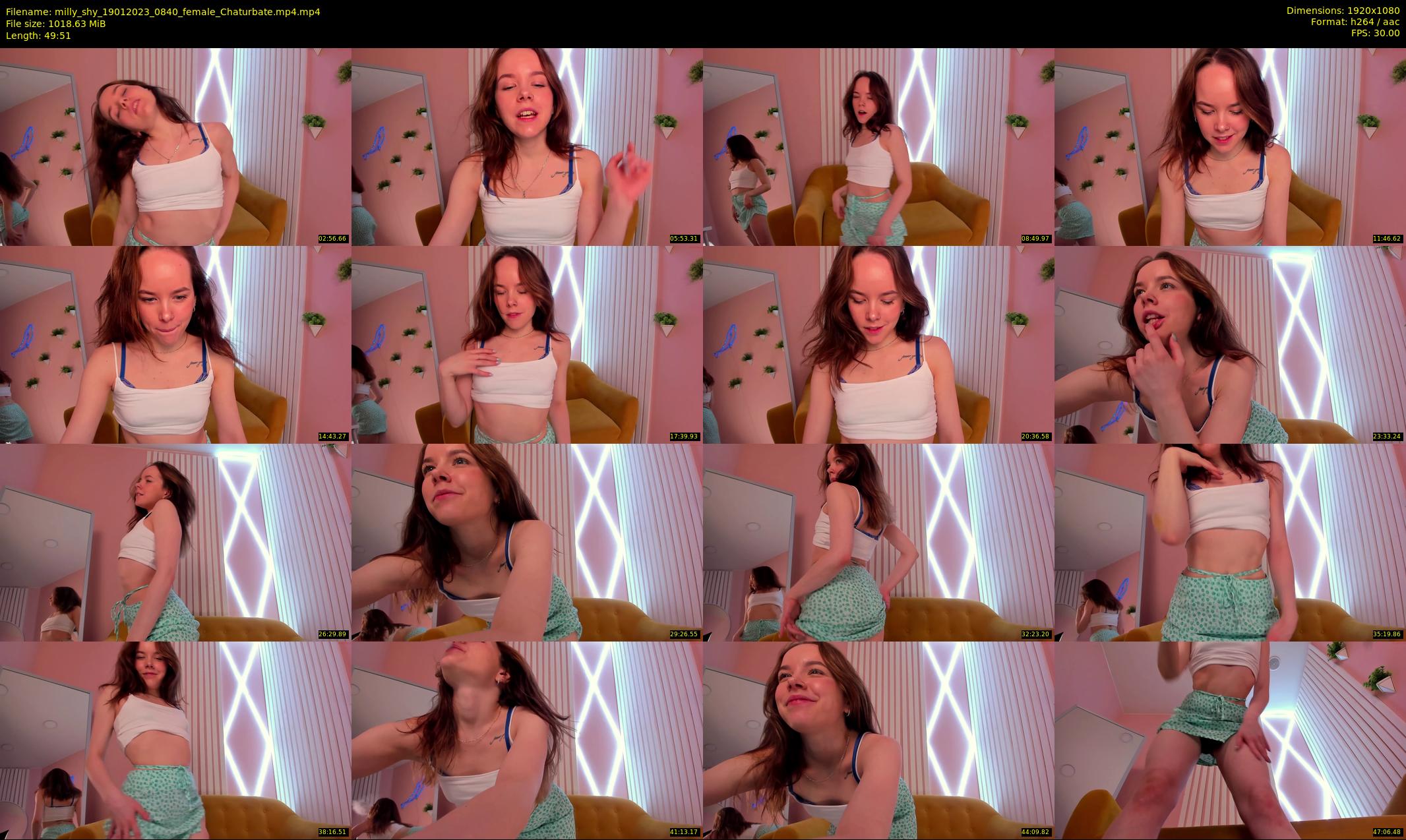 milly_shy — 50 minute Chaturbate female cam show recording, 1080p, Jan 19, 2023