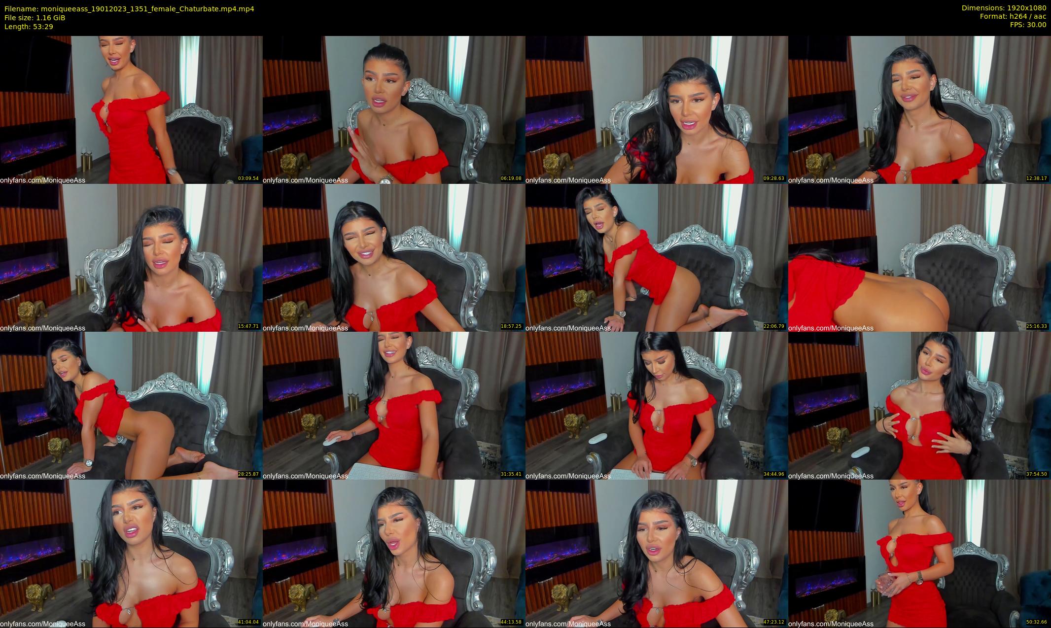 moniqueeass — 54 minute Chaturbate female cam show recording, 1080p, Jan 19, 2023
