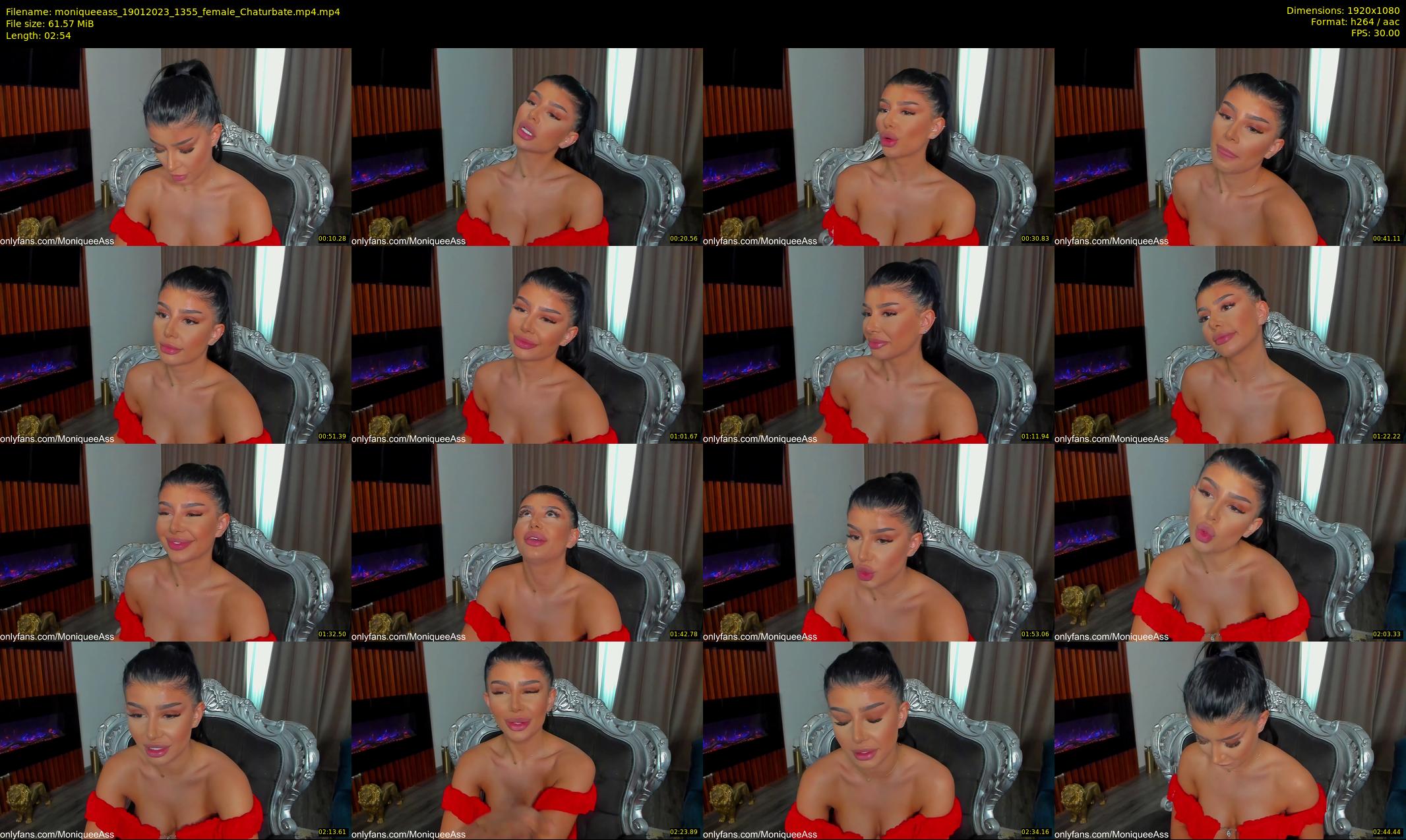 moniqueeass — 3 minute Chaturbate female cam show recording, 1080p, Jan 19, 2023