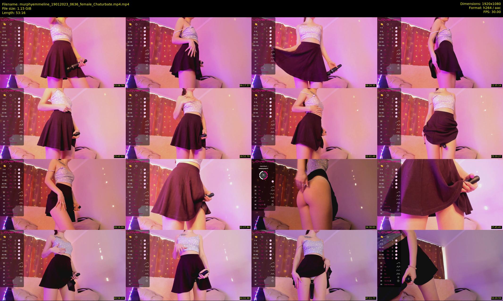 murphyemmeline — 54 minute Chaturbate female cam show recording, 1080p, Jan 19, 2023