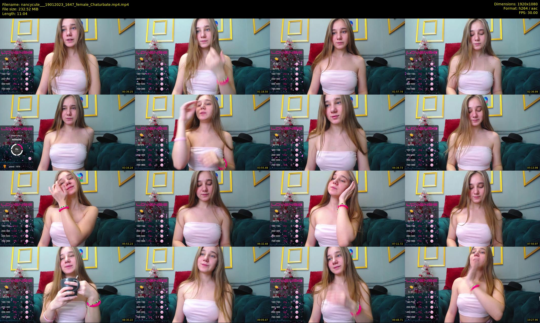 nancycute__ — 12 minute Chaturbate female cam show recording, 1080p, Jan 19, 2023