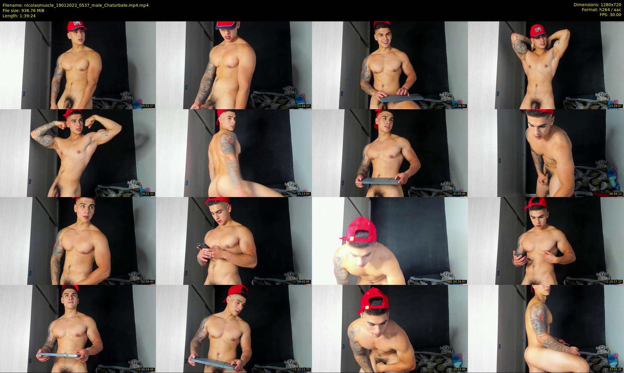 nicolasmuscle — 100 minute Chaturbate male cam show recording, 720p, Jan 19, 2023