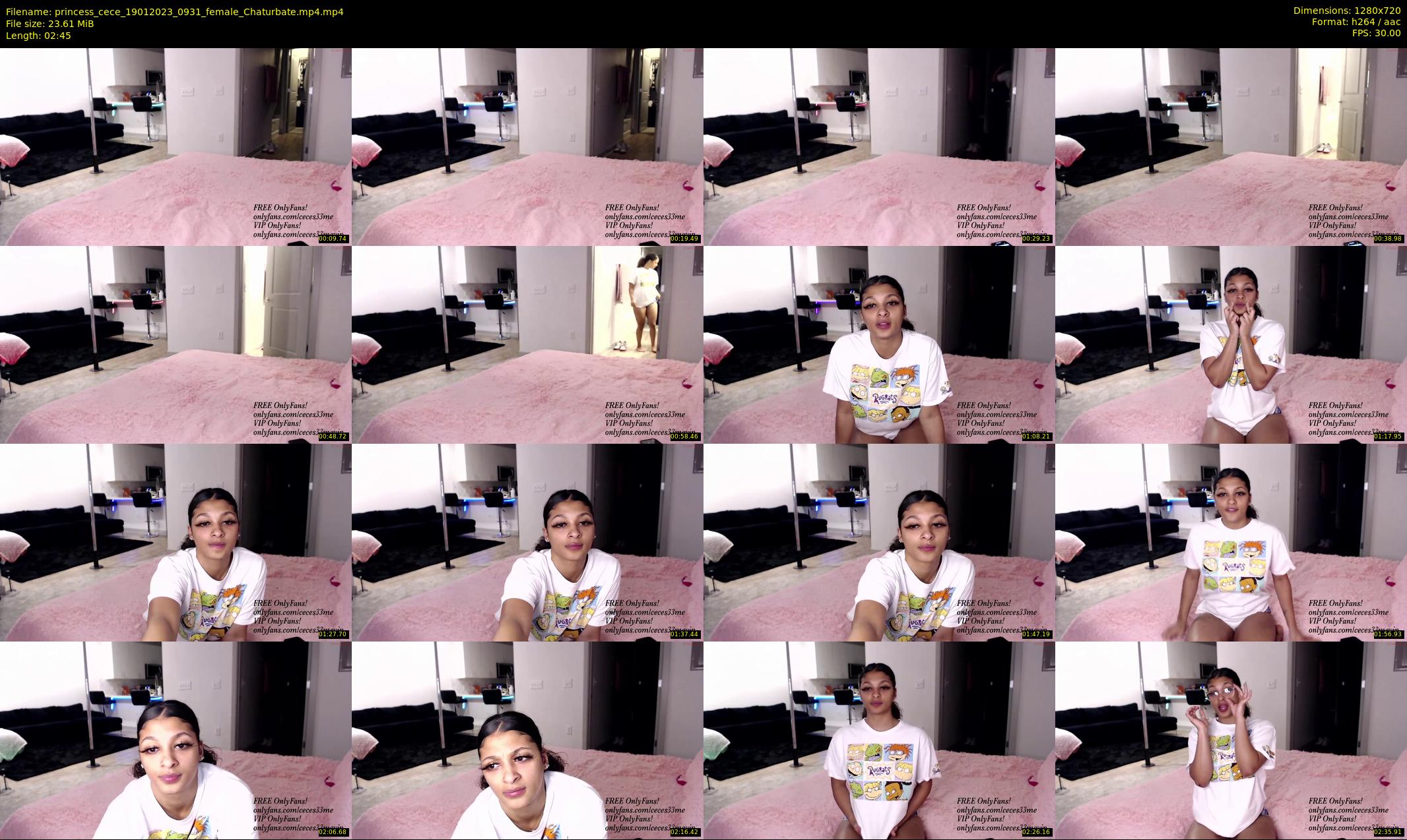 princess_cece — 3 minute Chaturbate female cam show recording, 720p, Jan 19, 2023