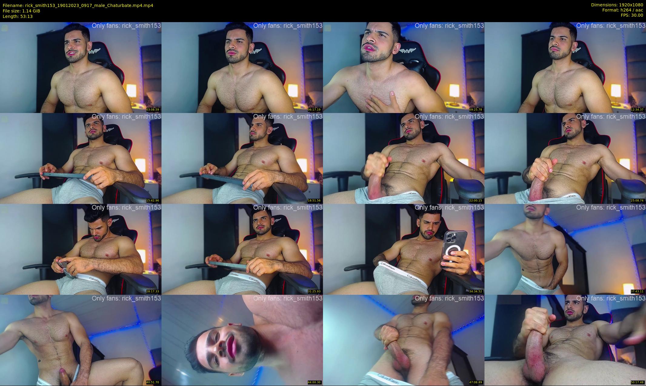 rick_smith153 — 54 minute Chaturbate male cam show recording, 1080p, Jan 19, 2023