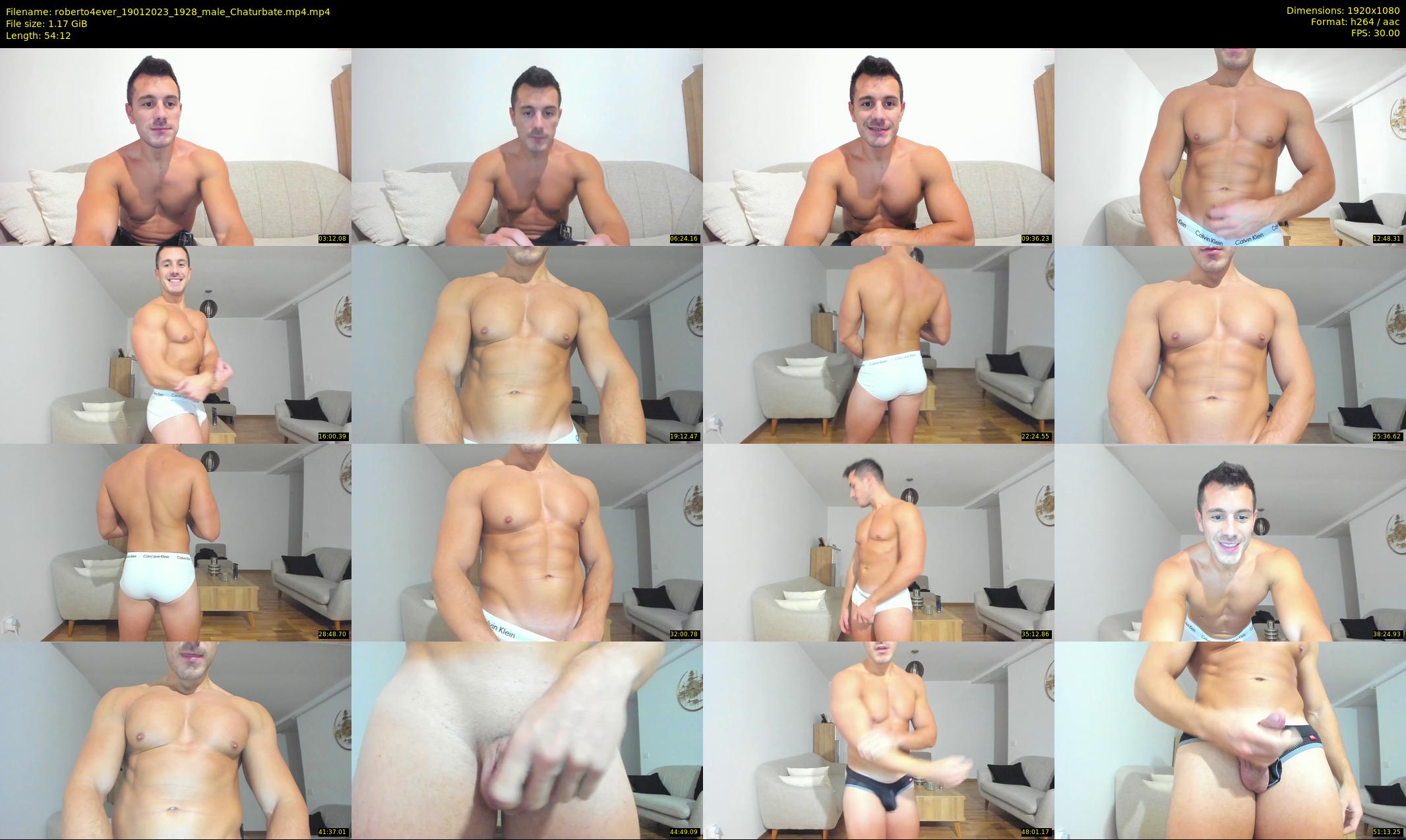 roberto4ever — 55 minute Chaturbate male cam show recording, 1080p, Jan 19, 2023
